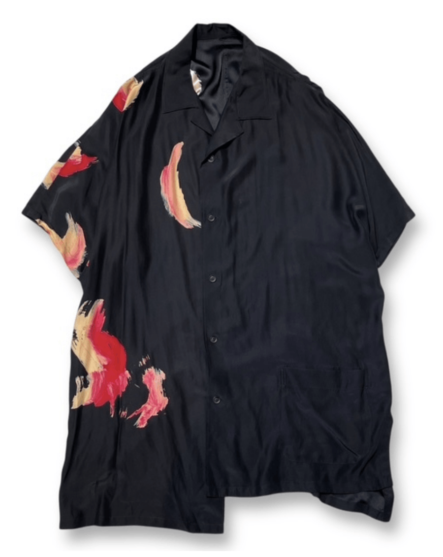 Yohji Yamamoto Yohji Yamamoto Pour Homme - Silk flavor s/s shirt Size US L / EU 52-54 / 3 - 1 Thumbnail