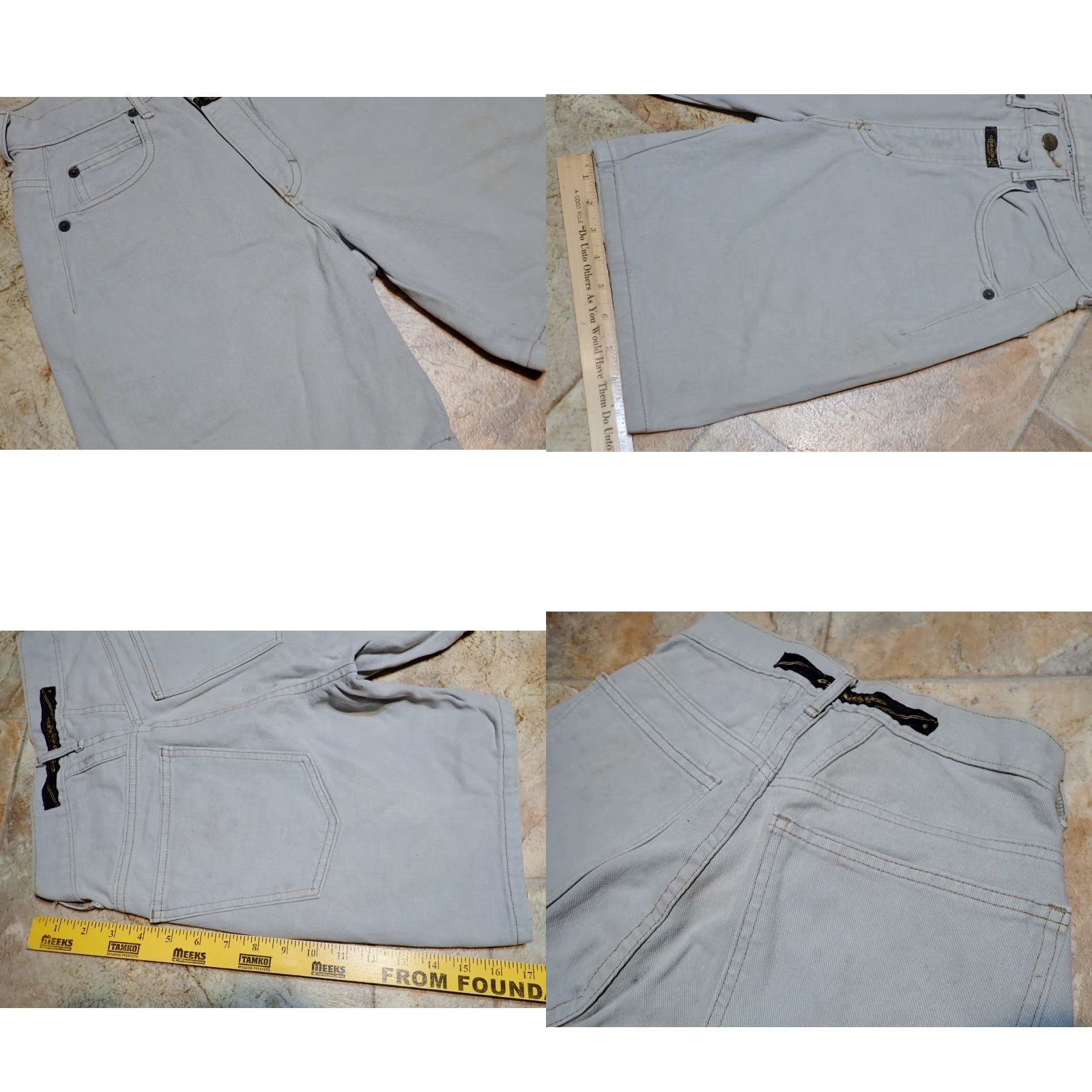 Denime Vintage Marithe Francois Girbaud Women's Denim Shorts 90s High Rise Gray Casual Travel Size 5/6 Size 27" / US 4 / IT 40 - 8 Thumbnail