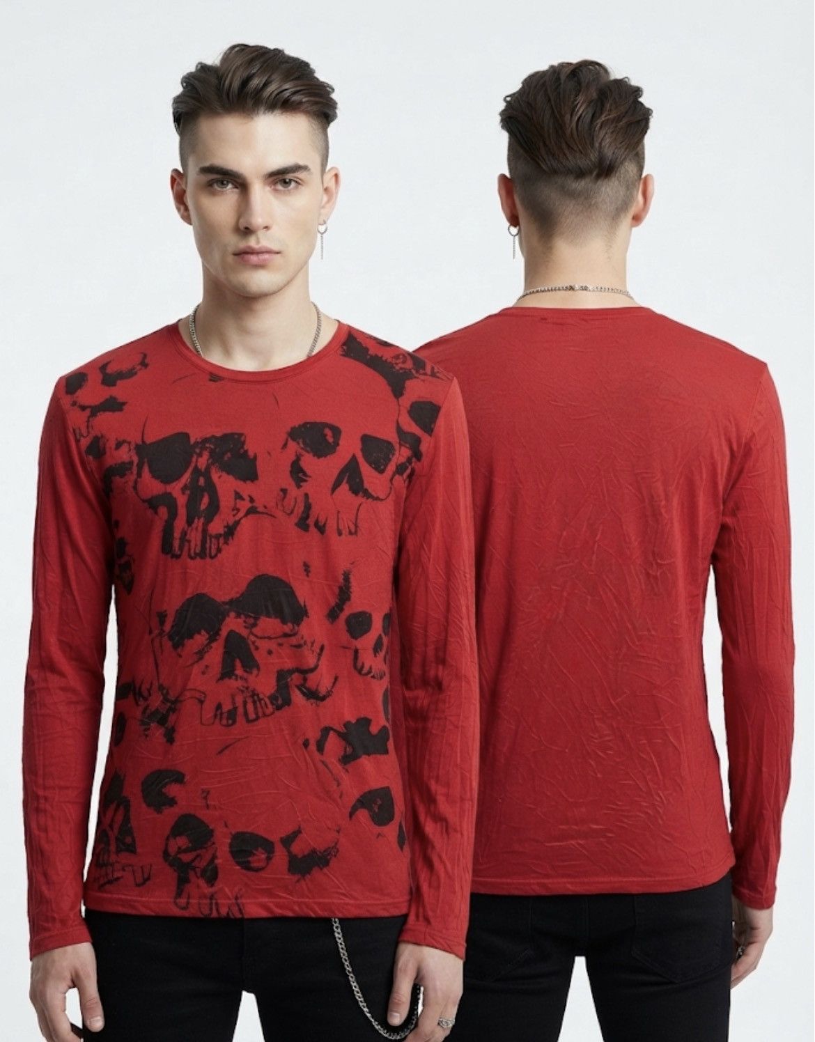 14th Addiction × Japanese Brand × Yasuyuki Ishii Custom Culture Skull Rockers Unisex Shirts Size US S / EU 44-46 / 1 - 1 Thumbnail