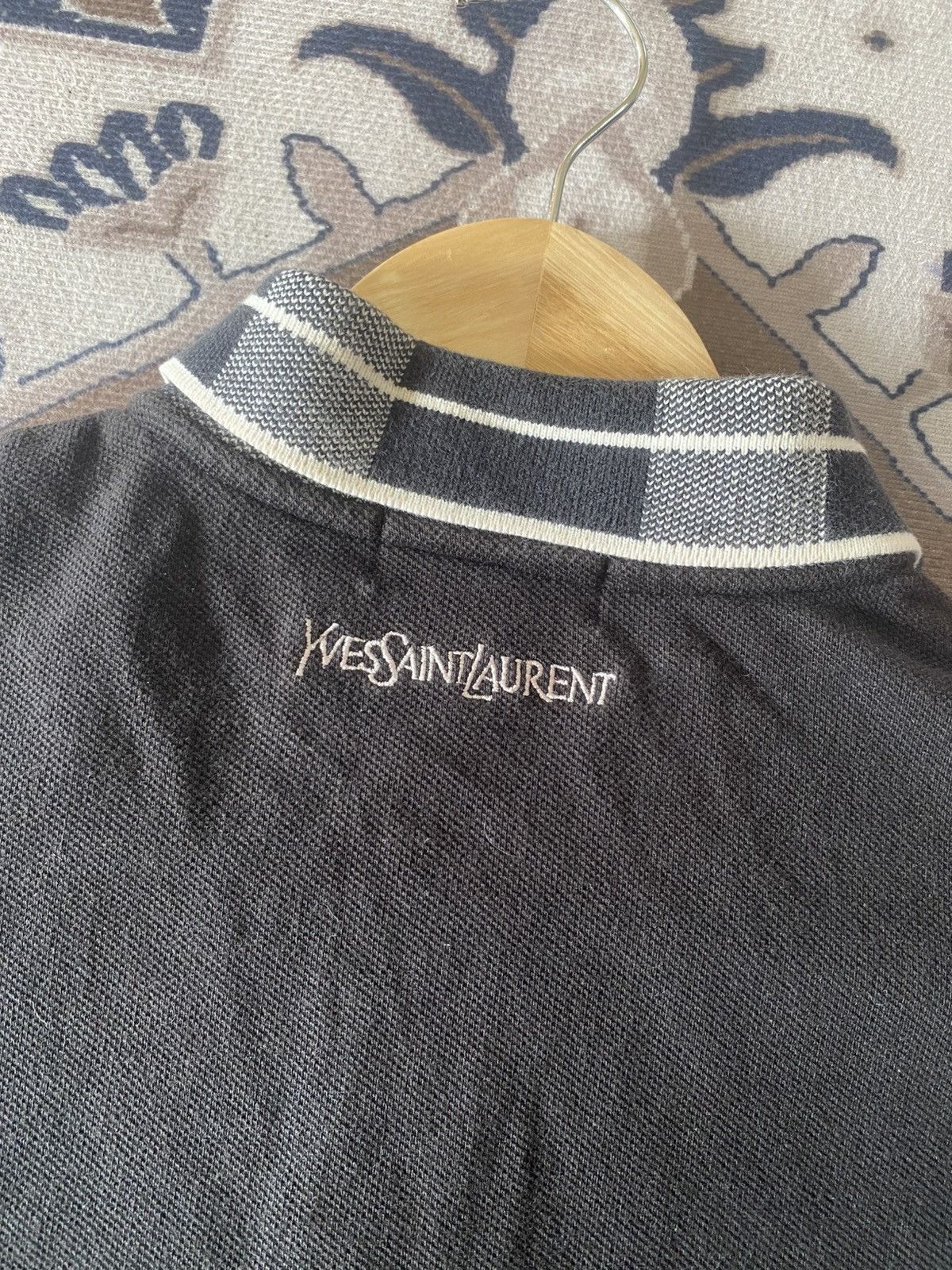 Yves Saint Laurent YVESSAINTLAURENT LONG SLEEVE POLO Size US L / EU 52-54 / 3 - 8 Thumbnail