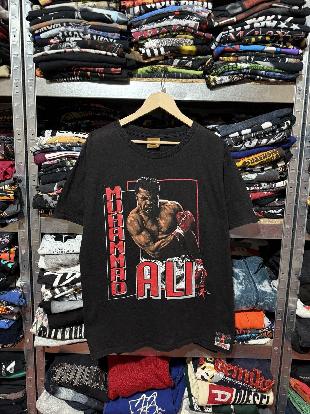 Nutmeg Vintage 1990’s Nutmeg Muhammad Ali Boving T-Shirt Y2K Hype Size US XXL / EU 58 / 5 - 1 Thumbnail