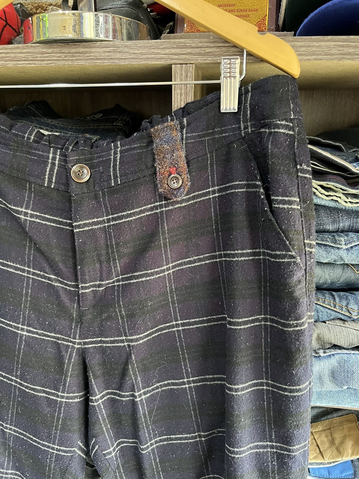 Harris Tweed 🔥Harris Tweed Plaid Pant Size US 37 - 5 Thumbnail