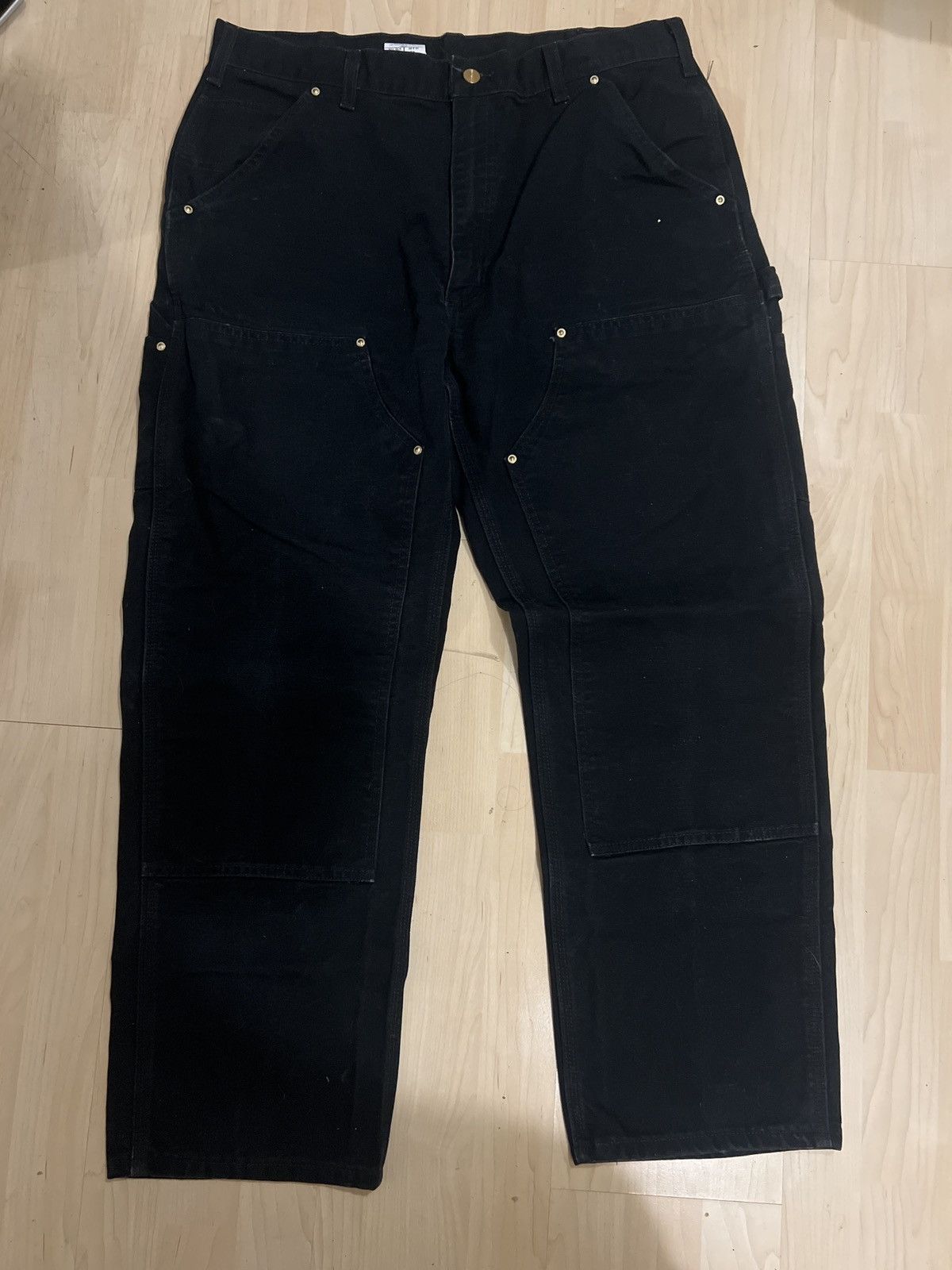 Carhartt black carharrt carpenter jeans Size US 36 / EU 52 - 1 Thumbnail