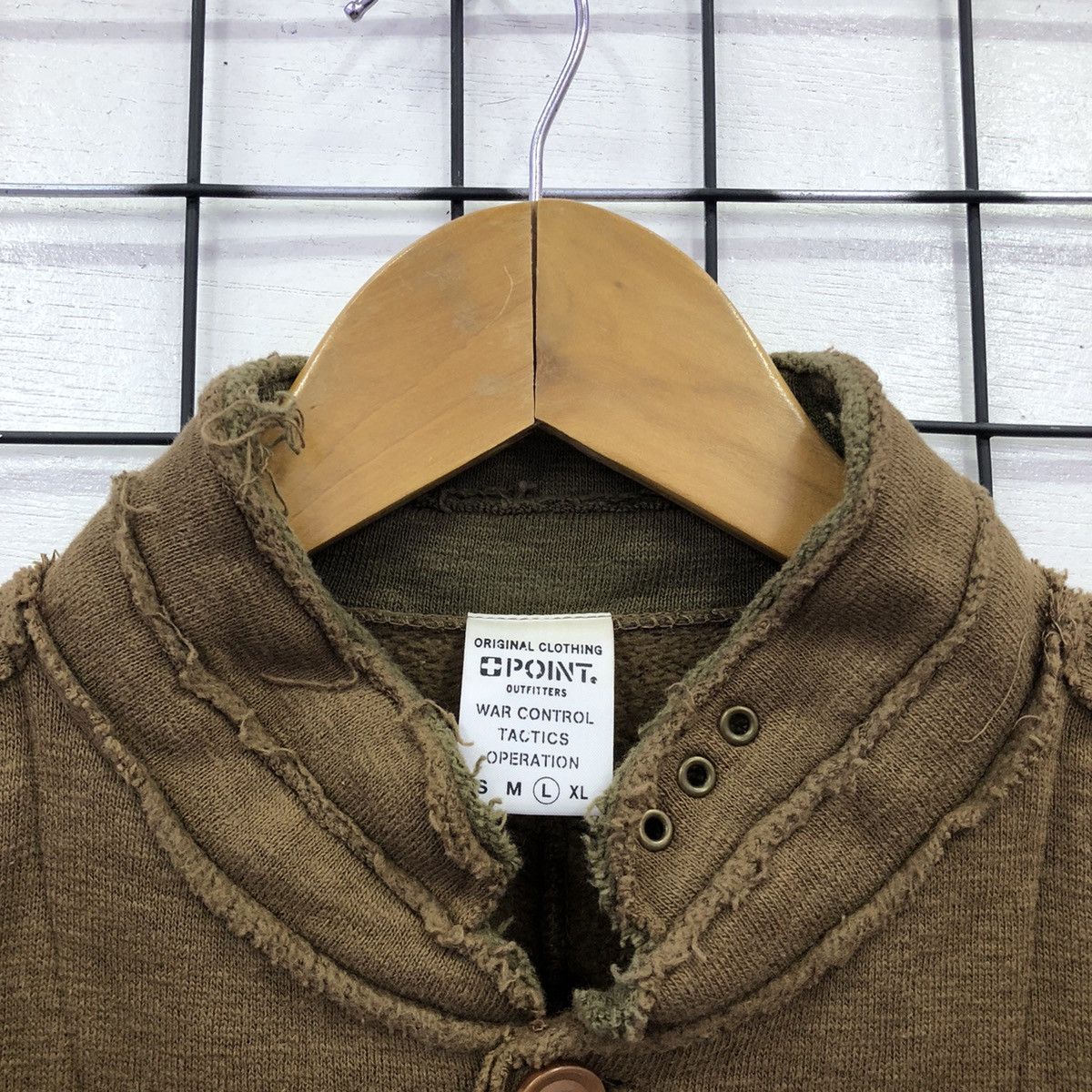 Japanese Brand Joy Japan Military Inspired Chore Cardigan Sweater Size US L / EU 52-54 / 3 - 9 Thumbnail