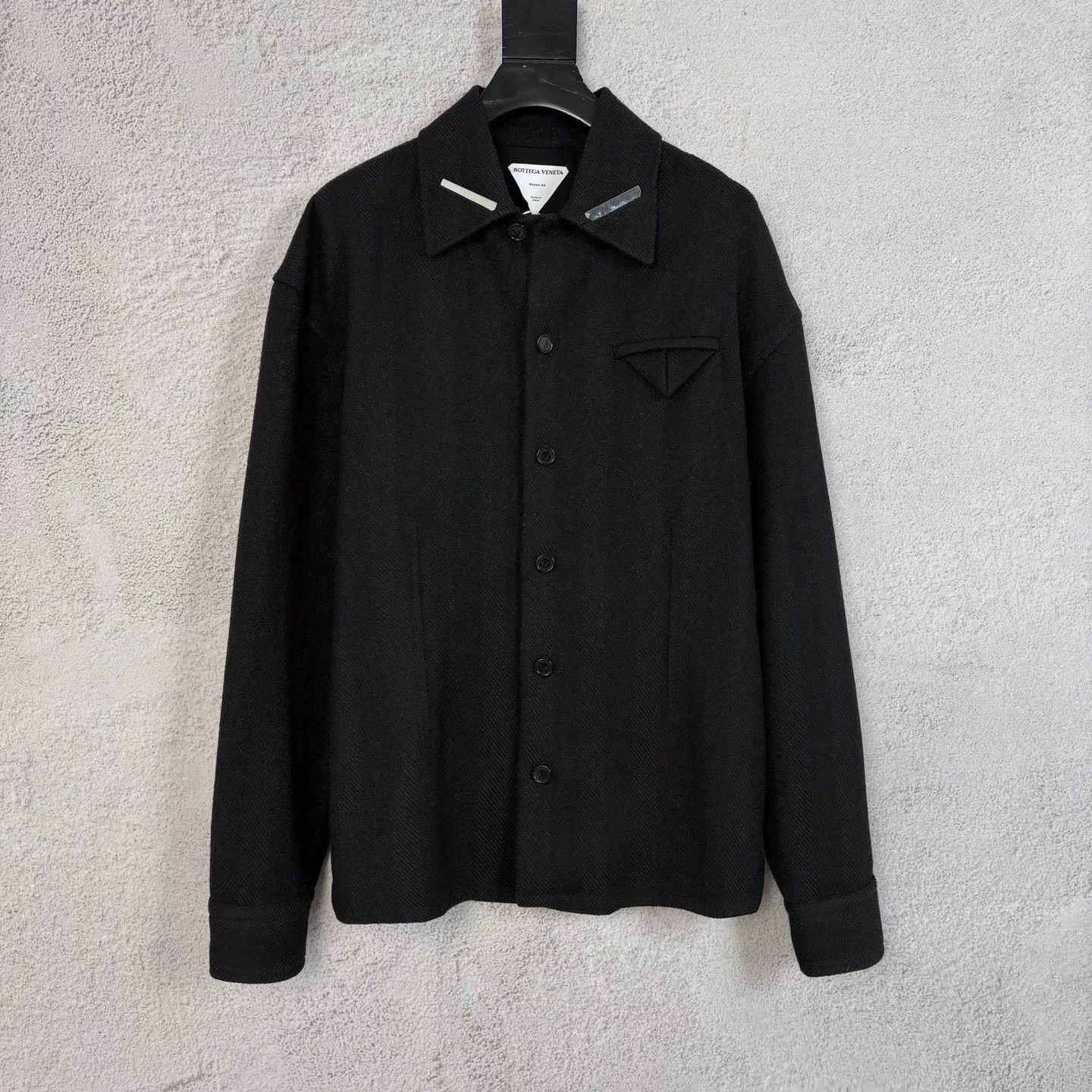 Bvlgari Black Button-Front Collared Jacket Size M Size US M / EU 48-50 / 2 - 1 Thumbnail