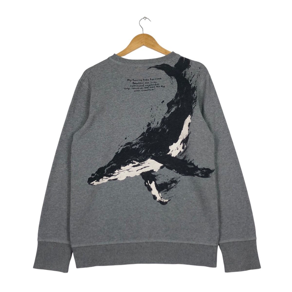 Japanese Brand × Vintage Vintage Whale Graphic Sea Care Sweatshirt 90s #A2 Size US S / EU 44-46 / 1 - 1 Thumbnail