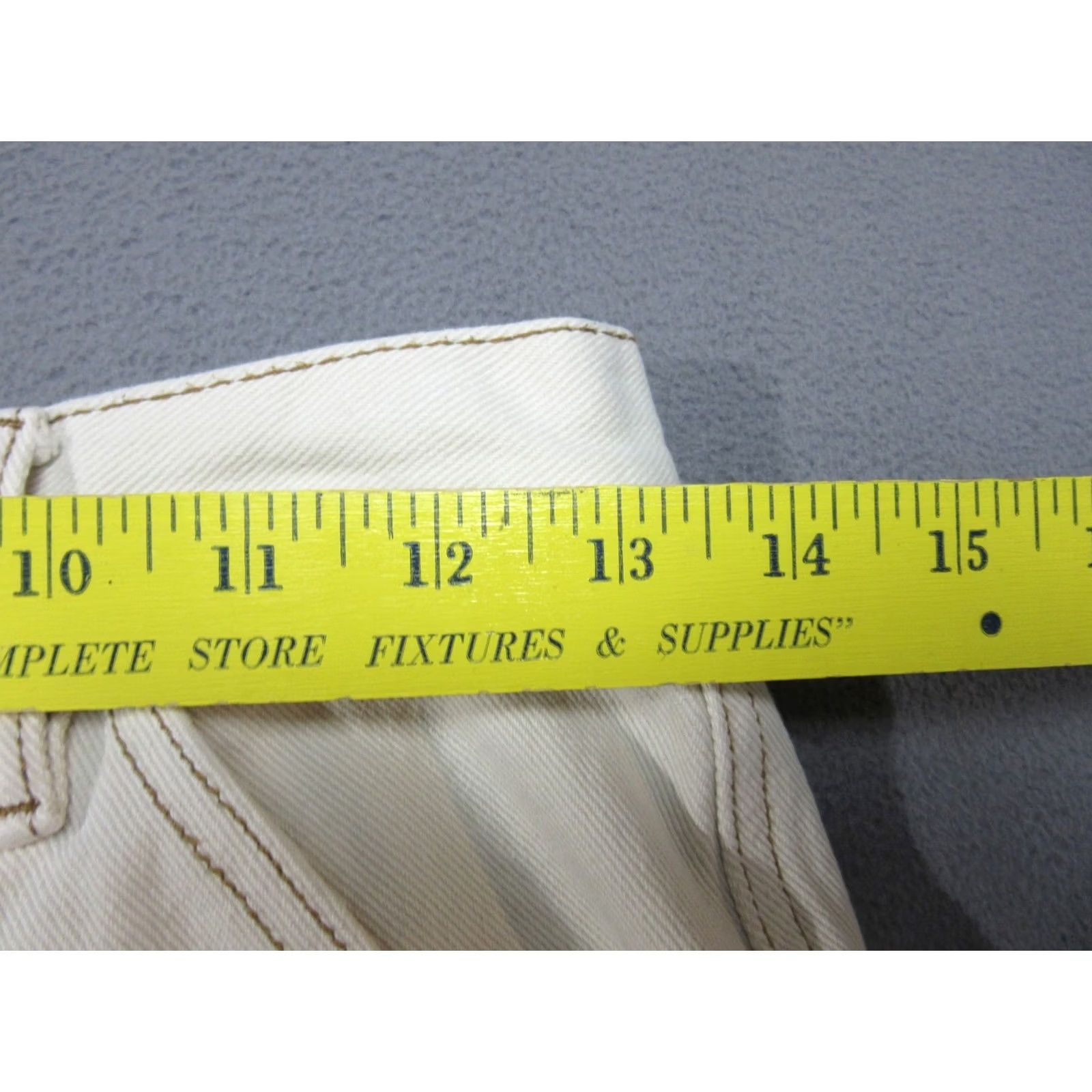 Pacsun PacSun Jeans Womens 27 White Ultra High Rise Flare Carpenter Contrast Stitch Size 27" / US 4 / IT 40 - 6 Thumbnail