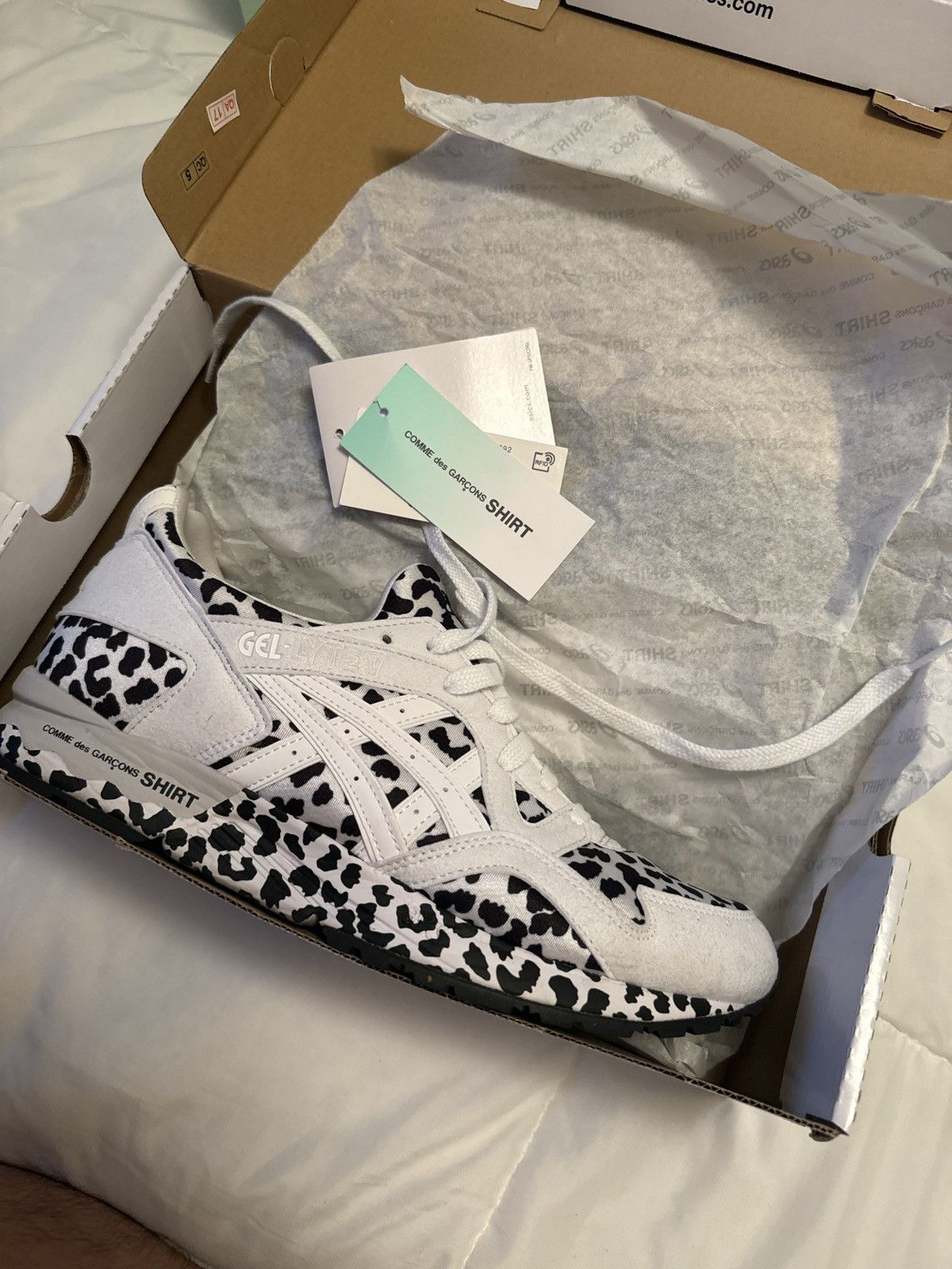 image of Cdg Asics Sneakers in White, Men's (Size 10)