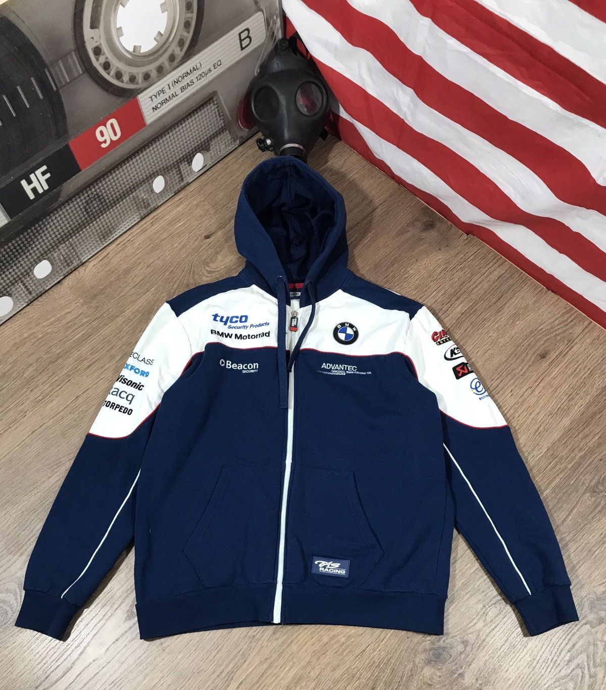 BMW × Vintage Vintage BMW Tuco Racing Full Zip Hoodie Size S M Size US S / EU 44-46 / 1 - 1 Thumbnail