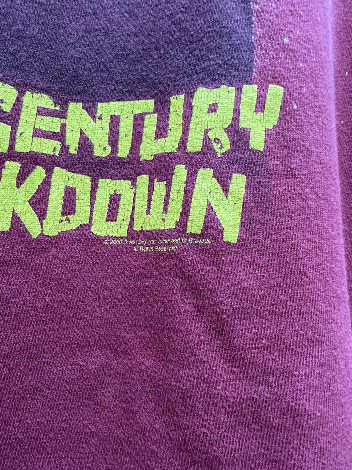 Band Tees Y2K Thrashed Faded Green Day 21 Century Breakdown Album Tee Size US M / EU 48-50 / 2 - 3 Thumbnail