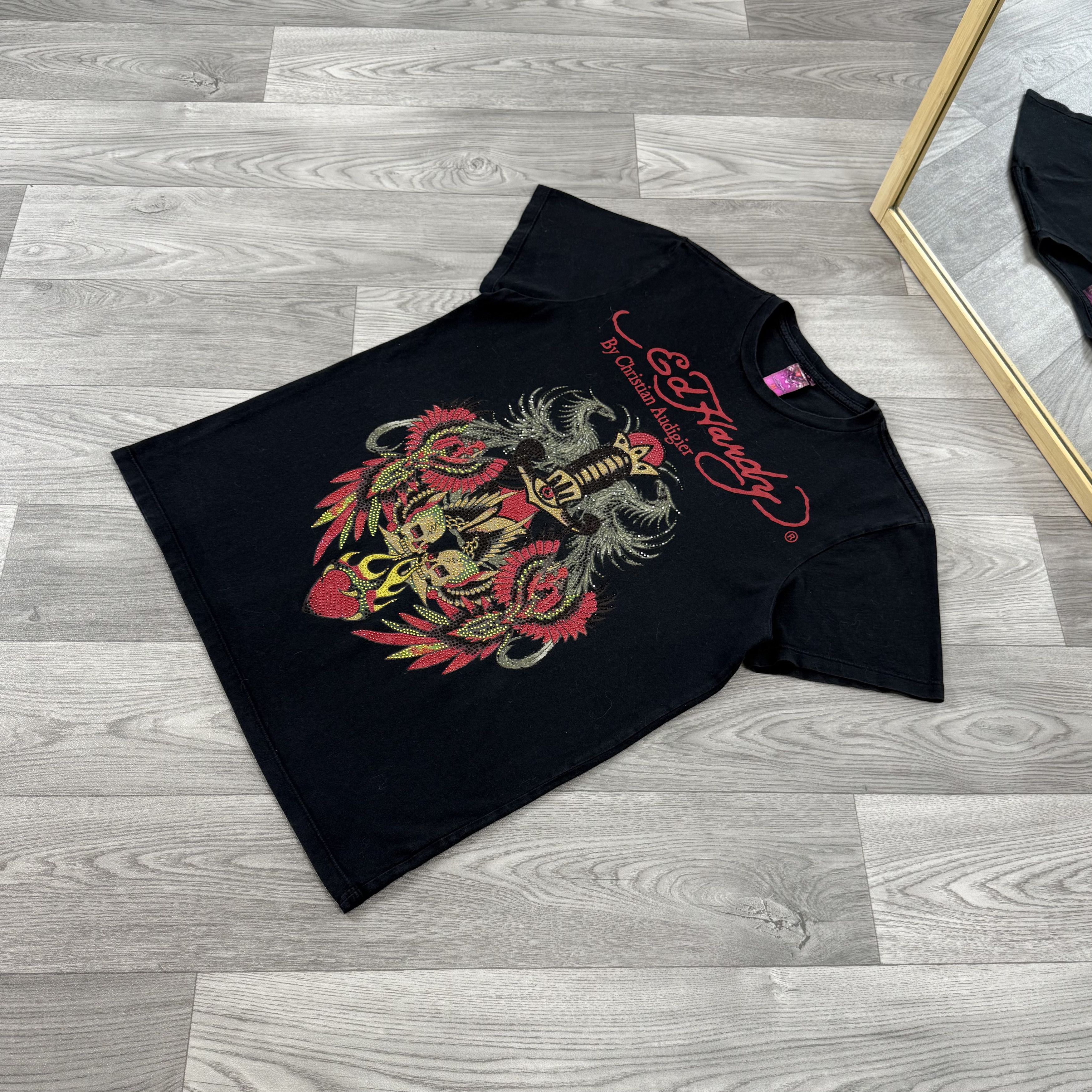 Ed Hardy Vintage Ed Hardy By Christian Audigier Y2K Graphic Tee Shirt Size US M / EU 48-50 / 2 - 3 Thumbnail