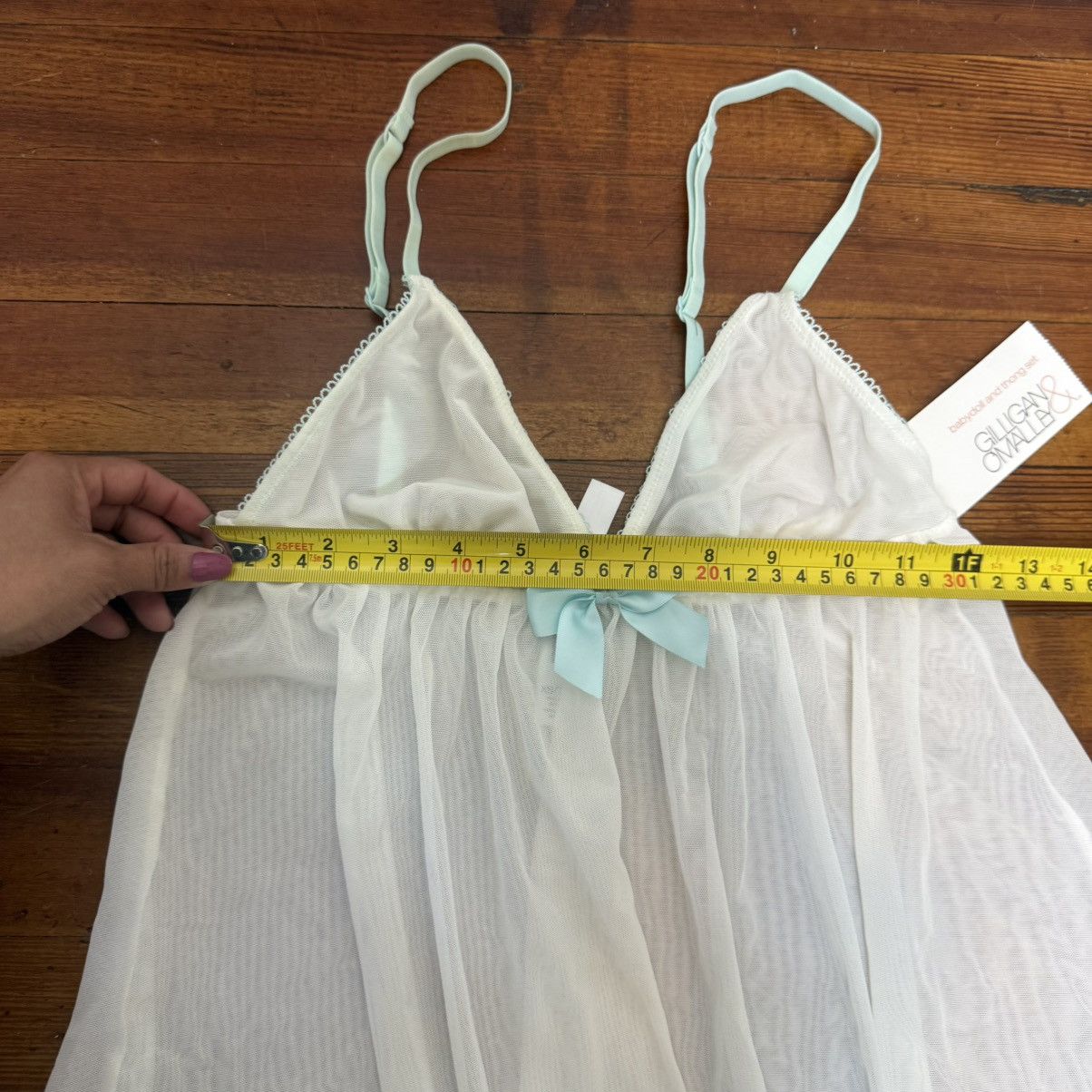 Other gillian omalley white mesh babydoll teddy lingerie tank Size XS / US 0-2 / IT 36-38 - 5 Thumbnail