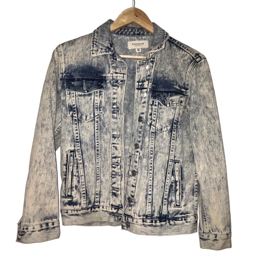 Pacsun PacSun l Acid Washed Boyfriend Jean Jacket Size XS Size XS / US 0-2 / IT 36-38 - 1 Thumbnail