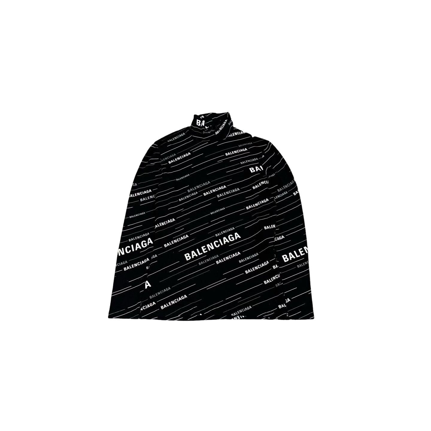 Balenciaga Balenciaga All-Over Logo Long Sleeve Knit Size M Size US M / EU 48-50 / 2 - 1 Thumbnail