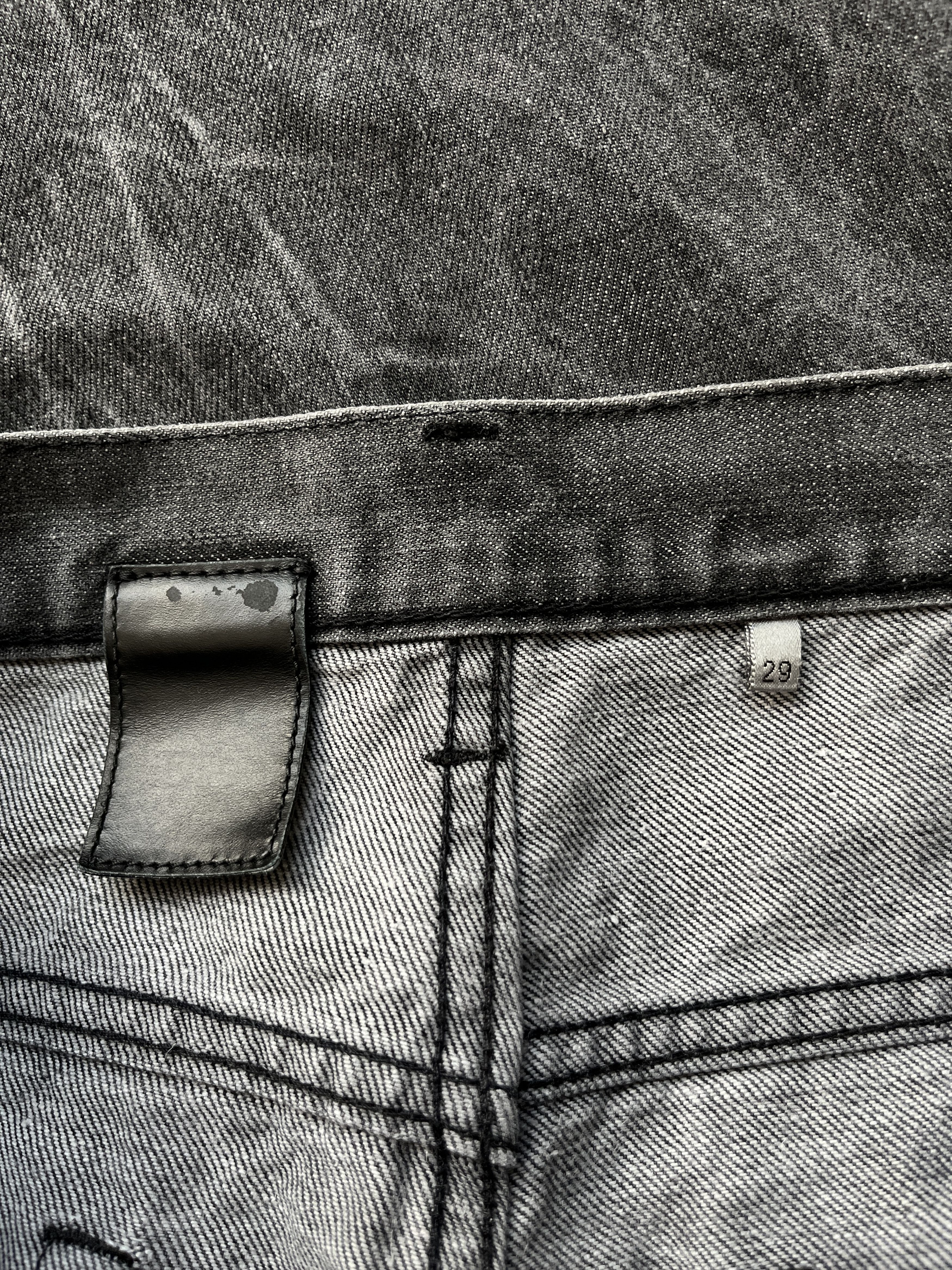 Dior × Hedi Slimane SS03 Dior Homme by Hedi Slimane MIJ Washed Black Denim Jeans Size US 29 - 3 Thumbnail