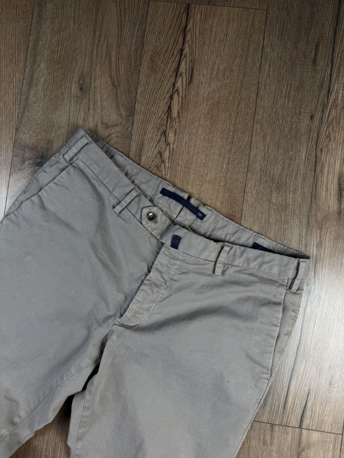 Incotex Incotex Comfort Chino Pants – IT50 / W34 Slim Fit Beige Size US 34 / EU 50 - 2 Thumbnail