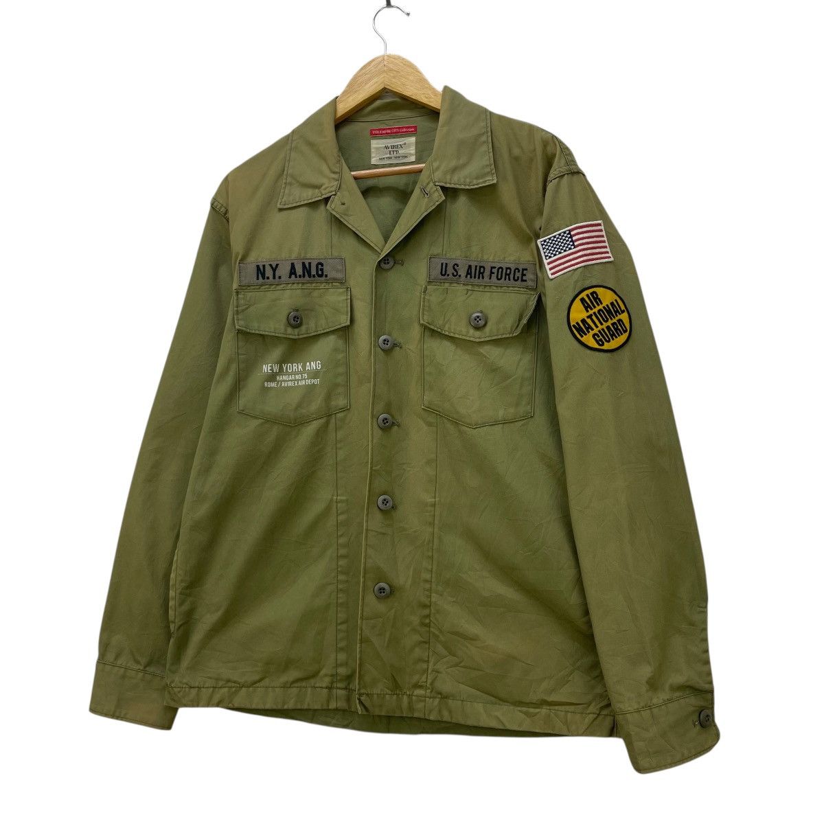 Avirex 🔥Vintage Sunfaded Avirex Us army Shirt Jacket Size US M / EU 48-50 / 2 - 2 Thumbnail