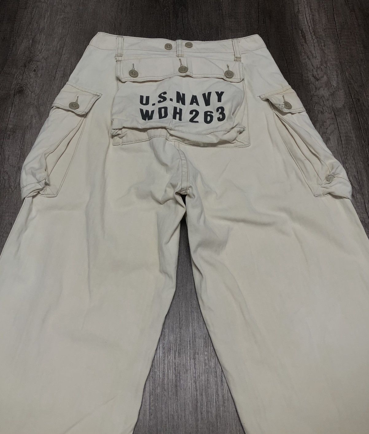Vintage VINTAGE U.S.NAVY WDH 263 CARGO PANT Size US 27 - 1 Thumbnail