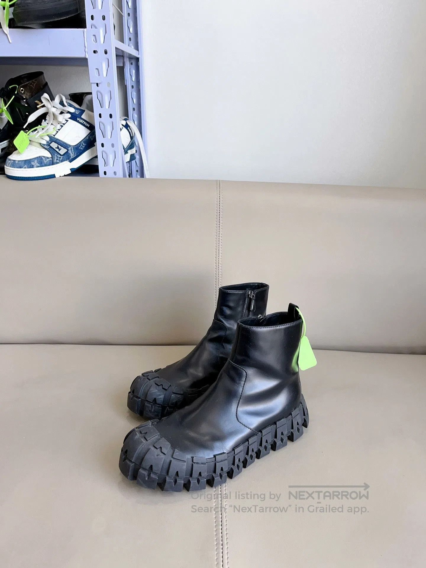 Prada Prada High-Top Tire Derby Shoes 41. Size US 8 / EU 41 - 3 Thumbnail