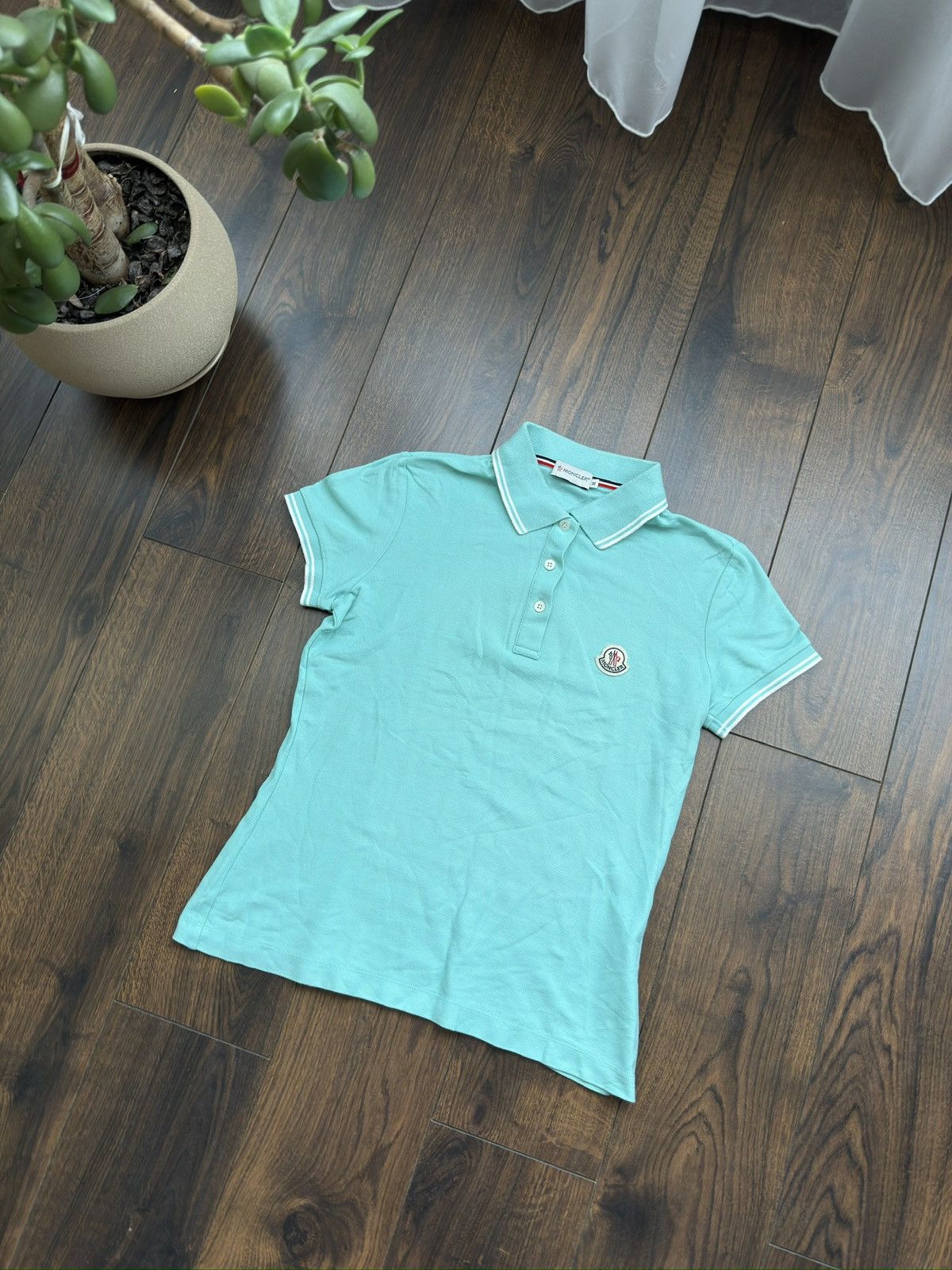 Moncler Vintage Y2K Moncler Polo T-shirt Size L / US 10 / IT 46 - 1 Thumbnail