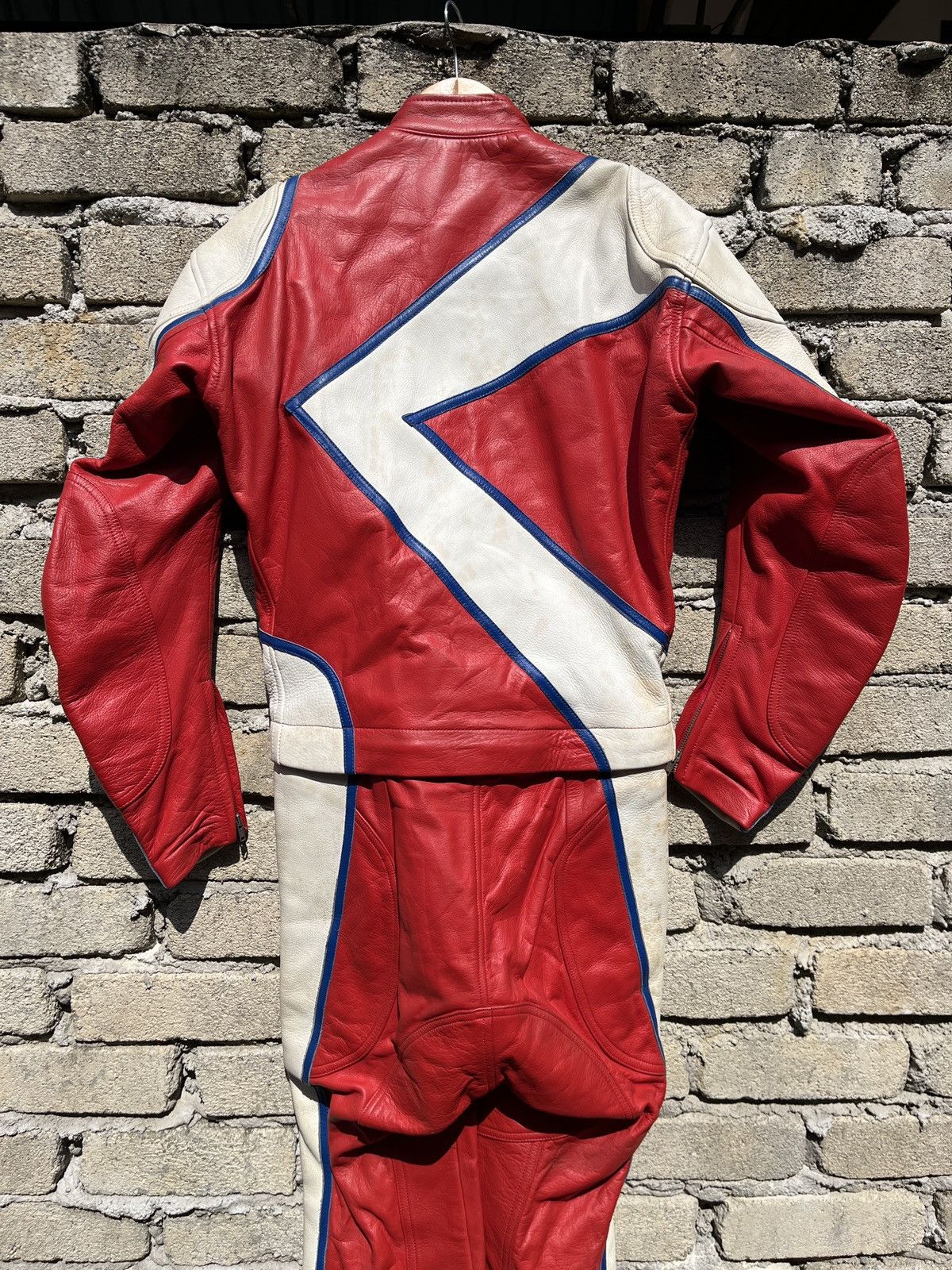 Genuine Leather × Vintage Kushitani Hamamatsu 2 Pieces Overall Leather Racing Set Size US 30 / EU 46 - 6 Thumbnail
