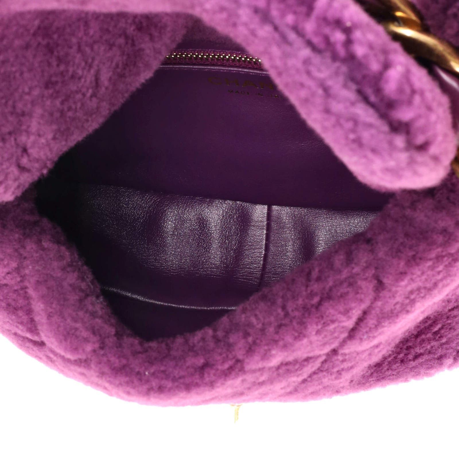 Coconing Flap Bag Quilted Shearling with Lambskin None