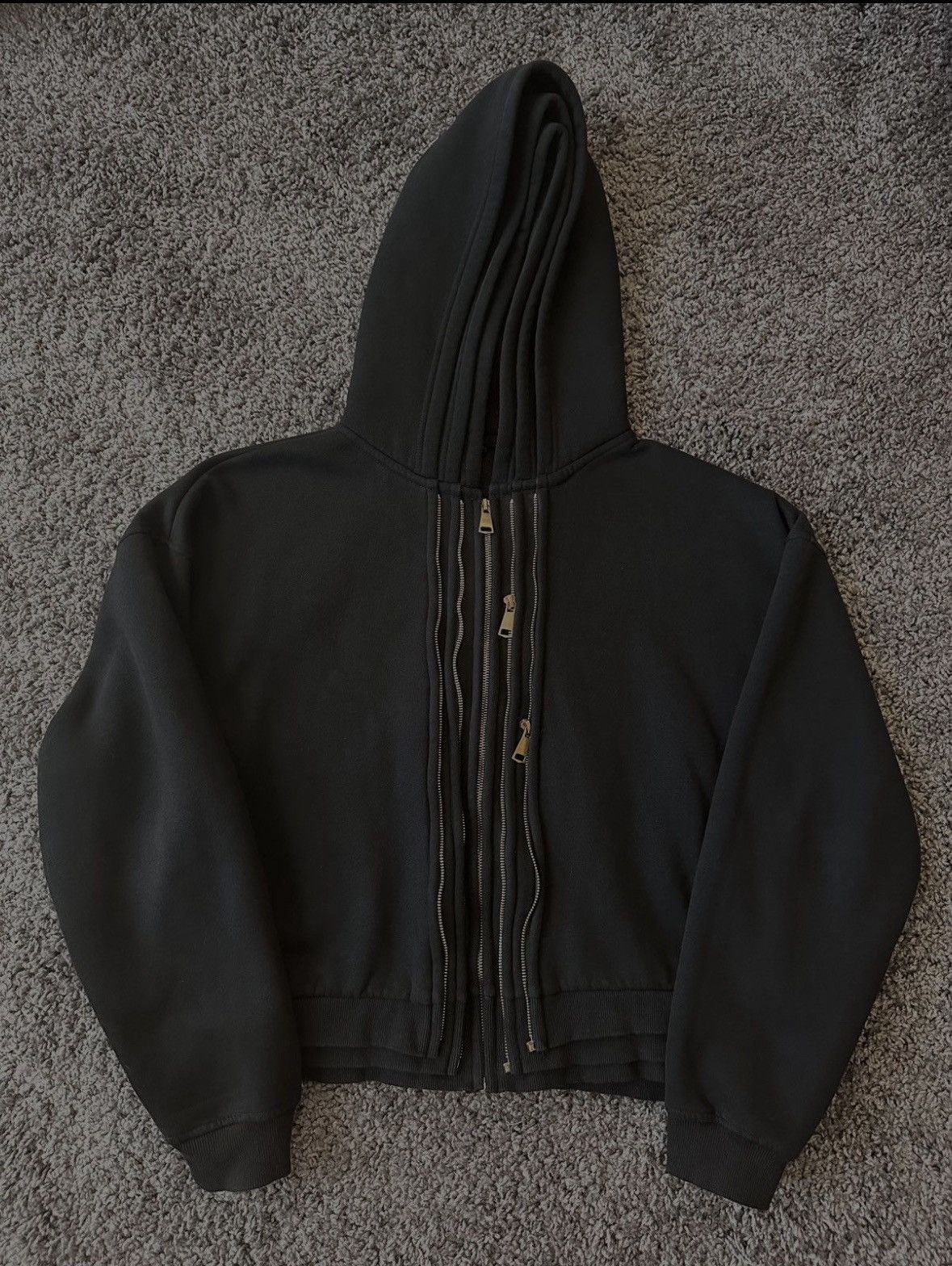 The GV Gallery The Gv Gallery - Triple Zip Black Hoodie Size US M / EU 48-50 / 2 - 1 Thumbnail
