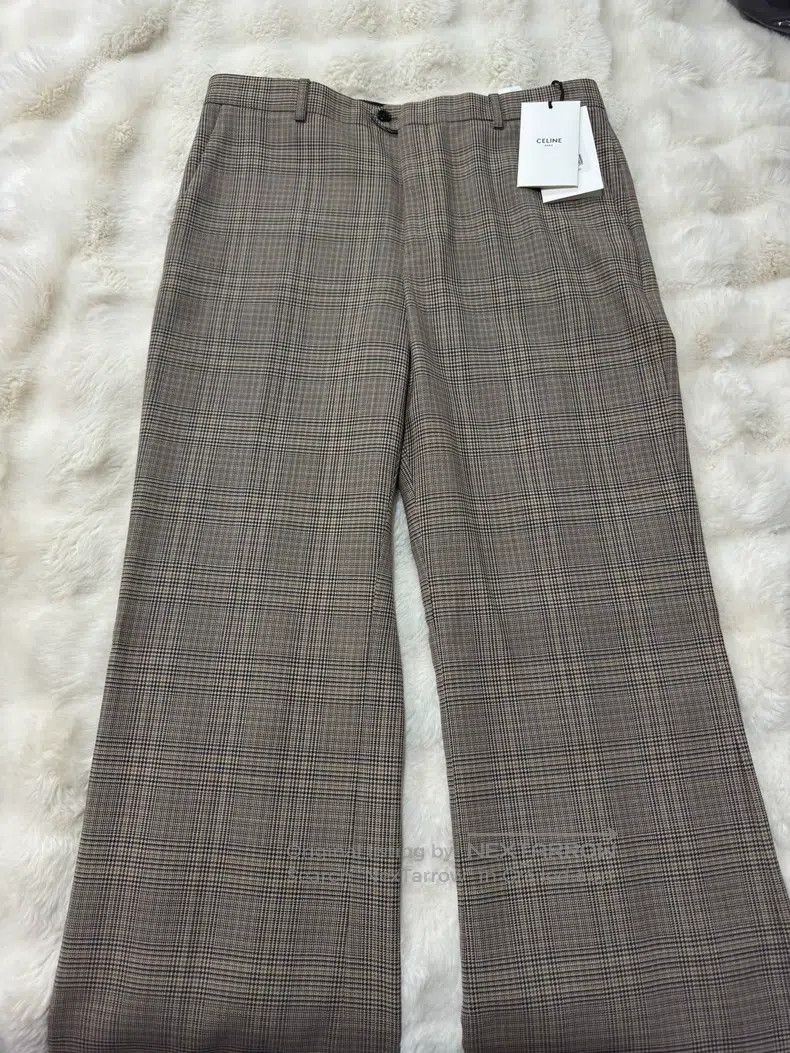 Celine CELINE Wool Plaid Flare Trousers Size US 28 / EU 44 - 2 Thumbnail