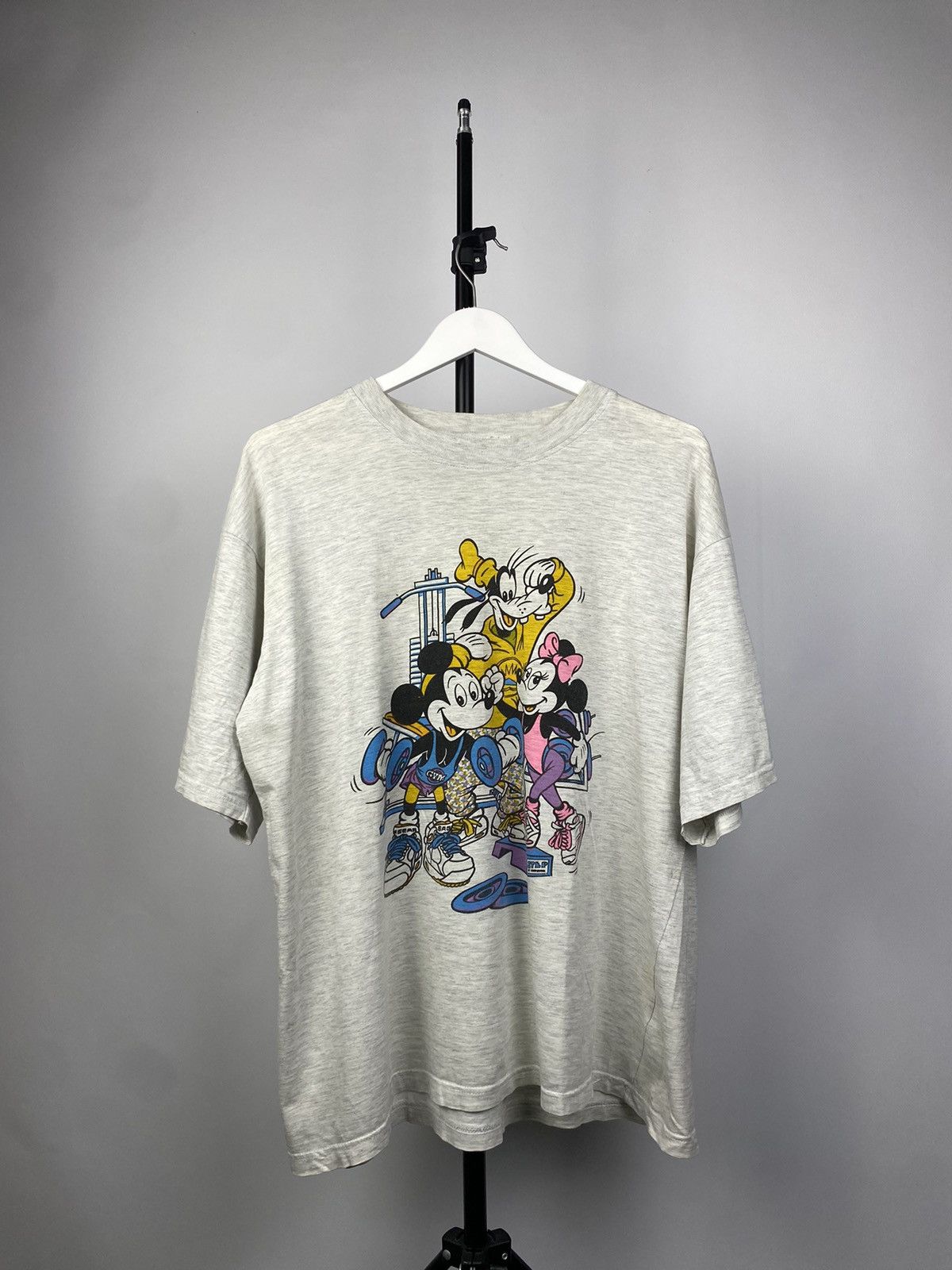 Disney × Vintage Vintage 90s Logo Team Gym Mickey Mouse T-shirt Size US L / EU 52-54 / 3 - 1 Thumbnail
