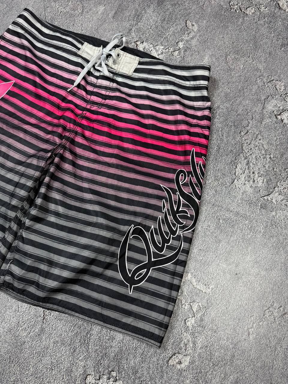 Quiksilver Y2K Quiksilver Surf Stripe Shorts 2000s Streetwear Size US 38 / EU 54 - 3 Thumbnail