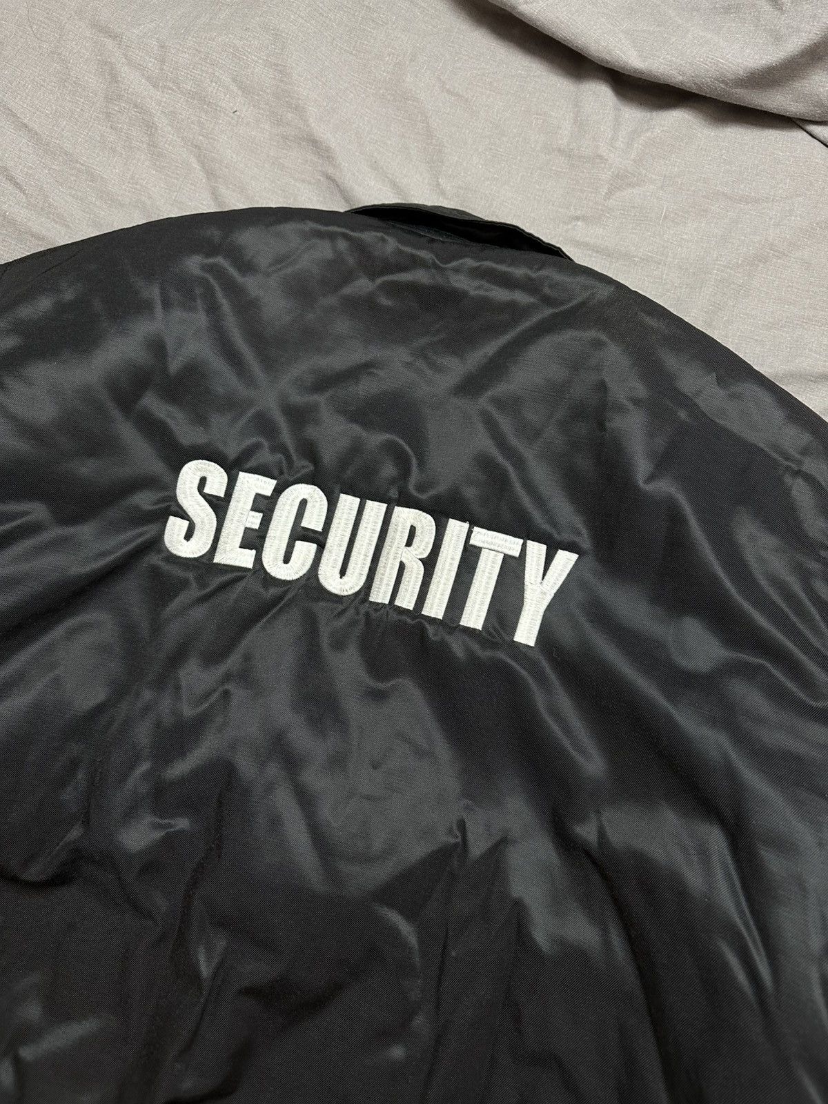 Japanese Brand Security Bomber Jacket Vintage Y2k Boxy Fit Streetwear Alpha Size US XL / EU 56 / 4 - 2 Thumbnail