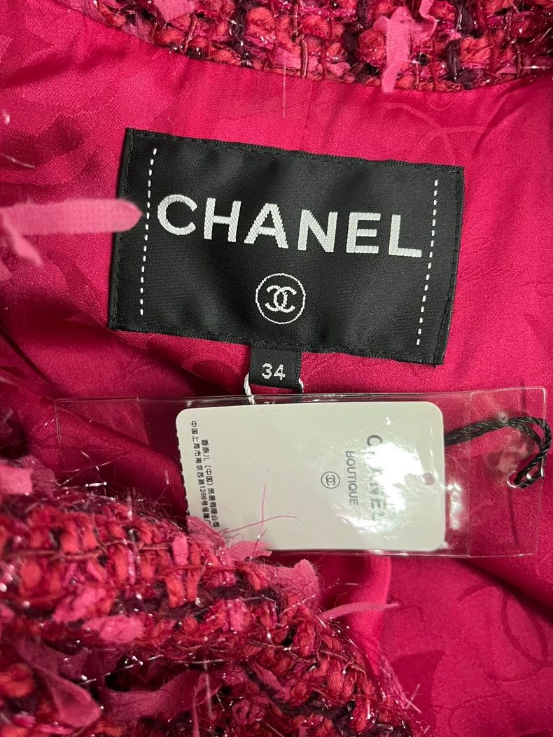 Chanel Chanel Metropolitan Series Red Tassel Coat Size XXS / US 00 / IT 34 - 4 Thumbnail