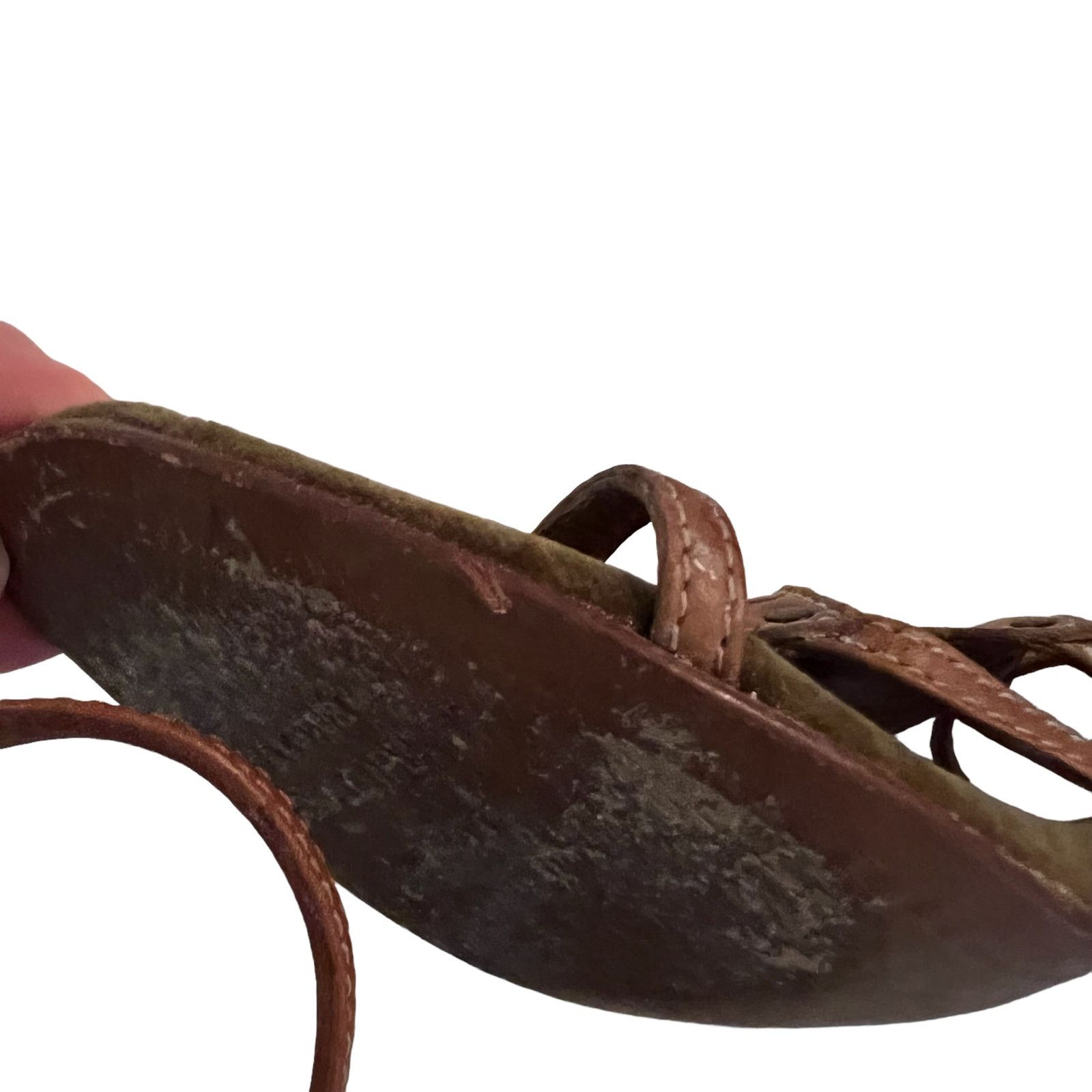 Donald Pliner Donald Pliner Devi Brown Leather 4” Heel Sandals Italy SZ 7 Size US 7 / IT 37 - 10 Thumbnail