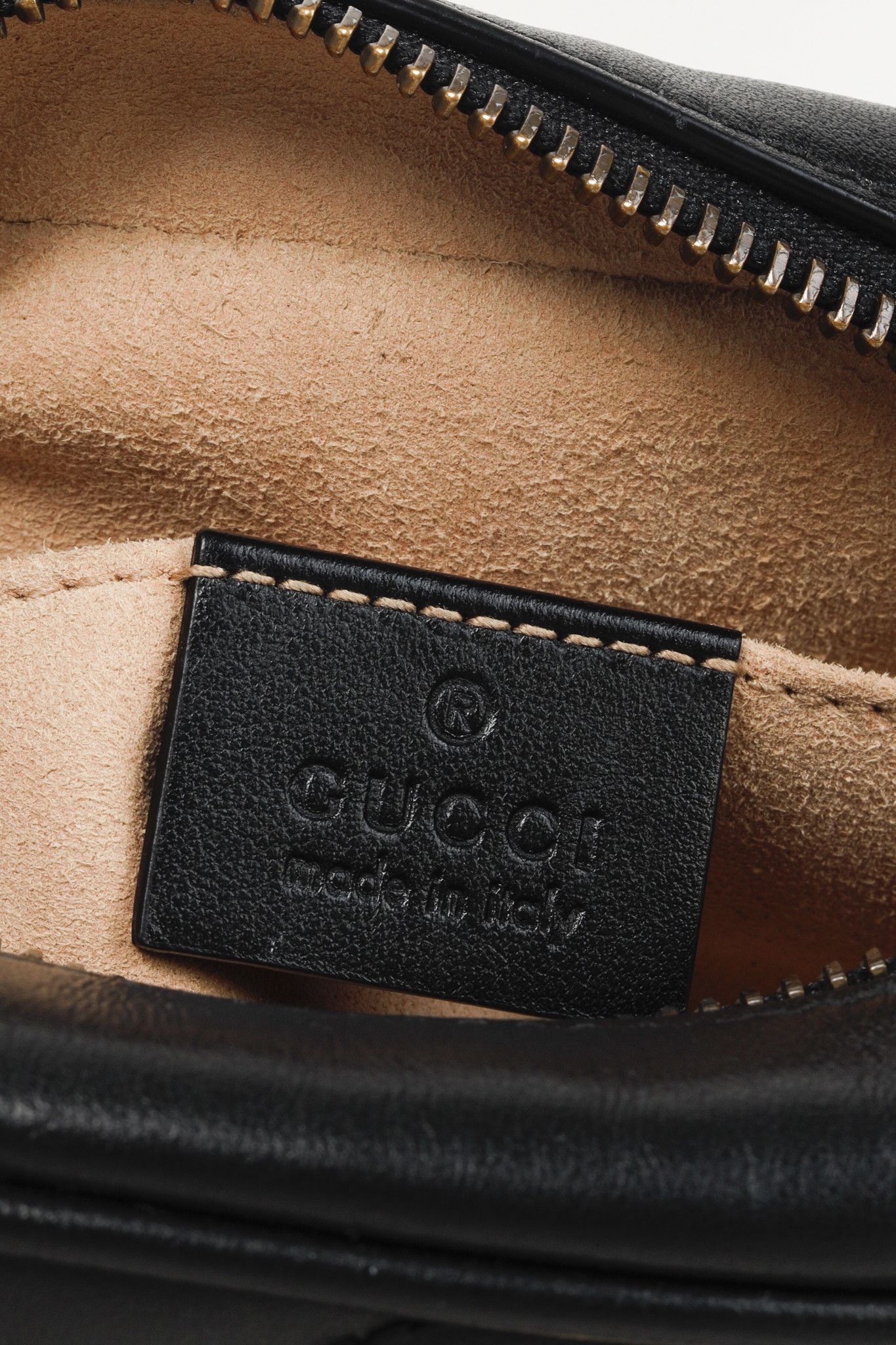 Gucci Gucci GG Marmont Mini Shoulder Leather Bag Black Gold Tone Size ONE SIZE - 12 Thumbnail