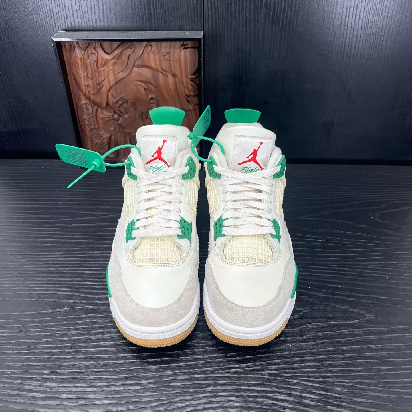 Nike Air Jordan 4 SB White/Green Size 43 Boxed New Size US 10 / EU 43 - 3 Thumbnail