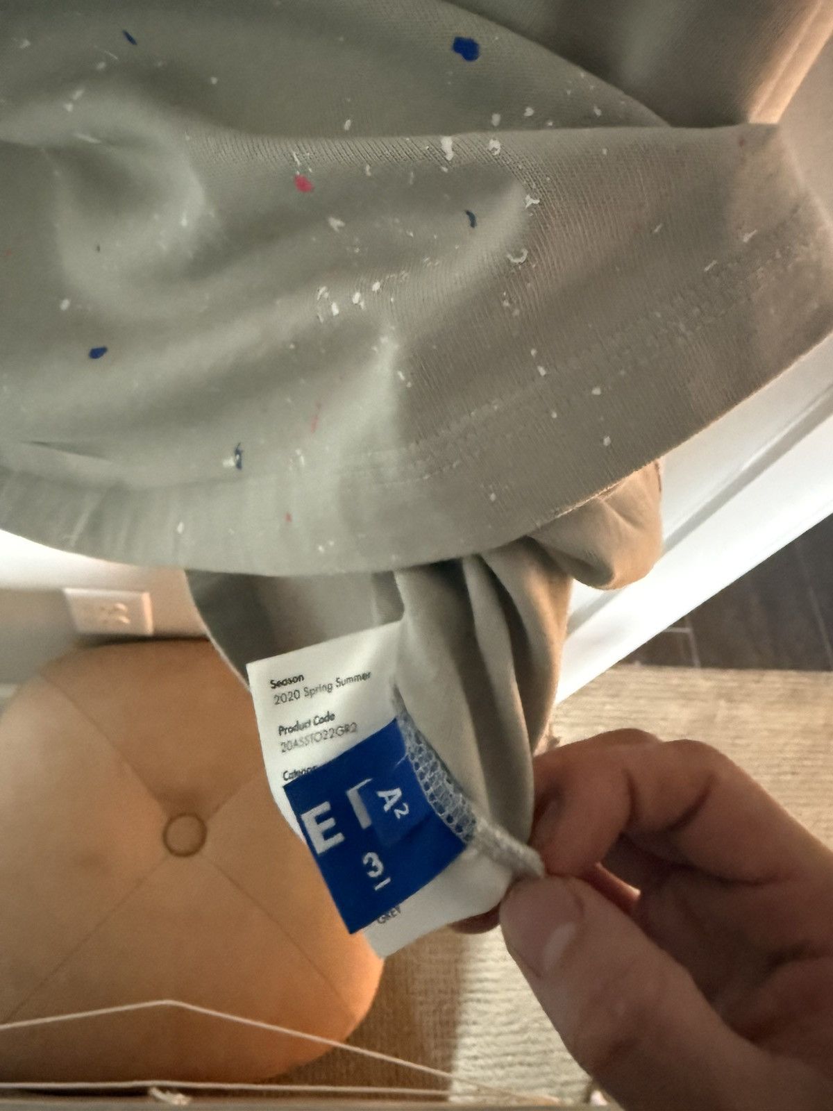 Ader Error ADER ERROR Painted Long Sleeve Tee (S/S 20) Size US XL / EU 56 / 4 - 5 Thumbnail