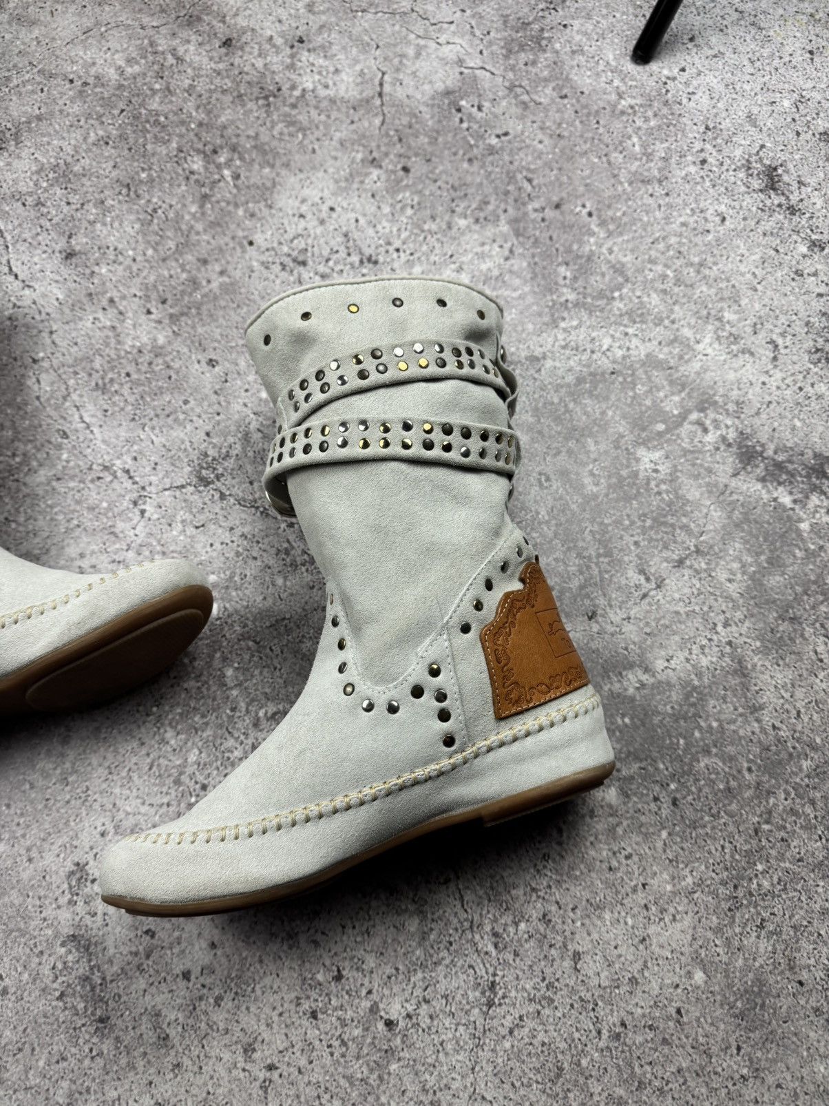 Japanese Brand To be Fashion Y2K Suede Japanesse Glamour Vintage Boots Rare Size US 6 / IT 36 - 5 Thumbnail