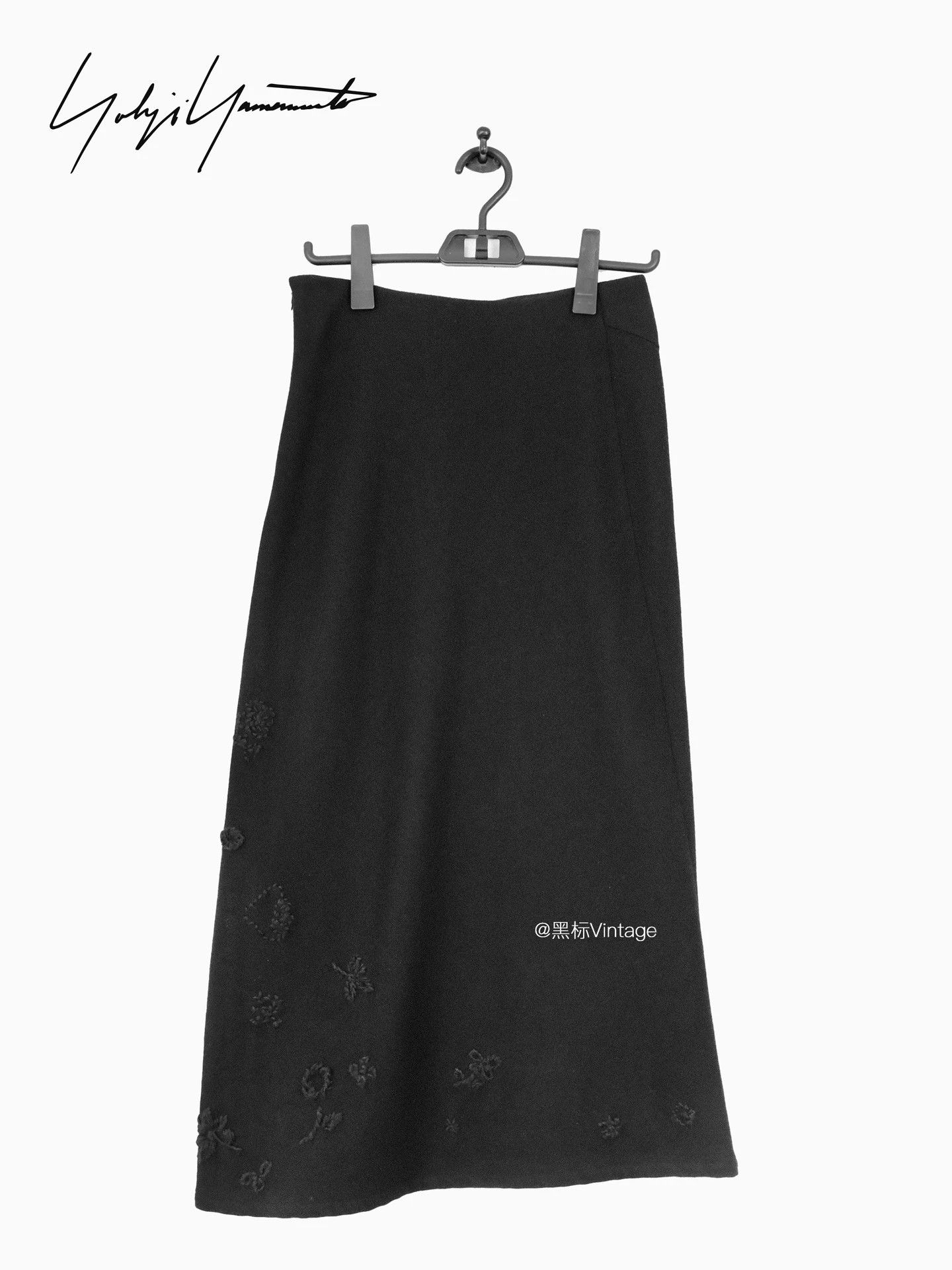 Yohji Yamamoto Yohji Yamamoto 14AW Vintage Wool 3D Embro women's Skirt Size 26" / US 2 / IT 38 - 1 Thumbnail