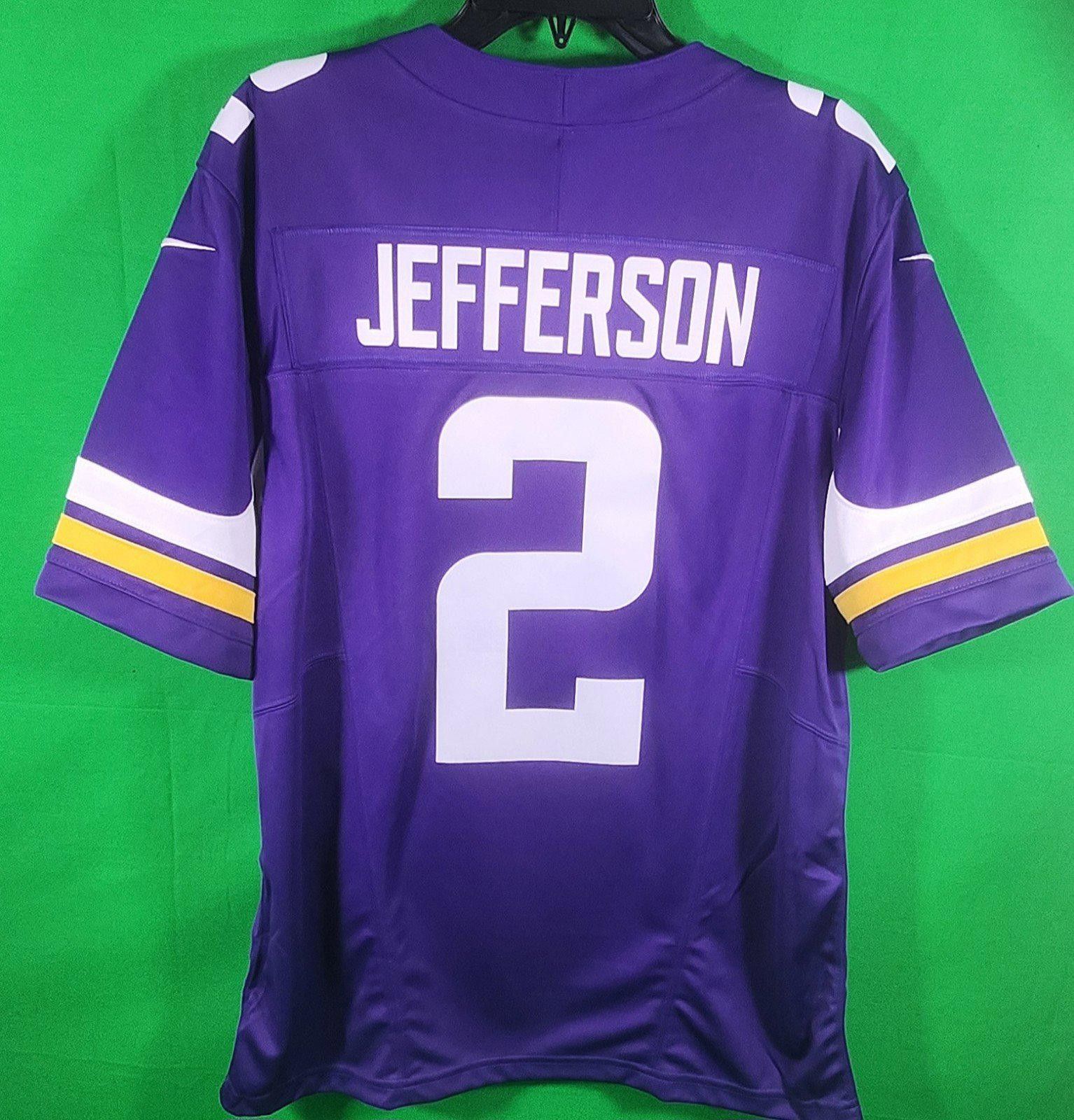 Designer Minnesota Vikings Justin Jefferson #2 Jersey - Men's Purple Size US L / EU 52-54 / 3 - 1 Thumbnail