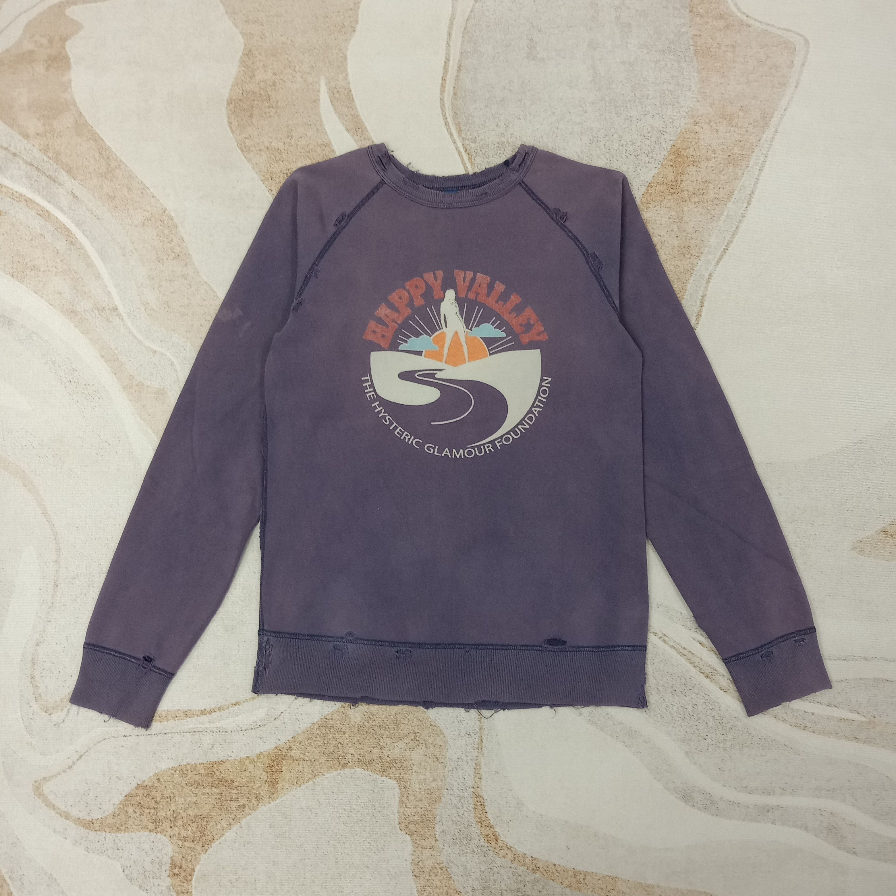 Hysteric Glamour Hysteric Glamour Distressed Style Sweatshirt C260N1 Size US XS / EU 42 / 0 - 6 Thumbnail