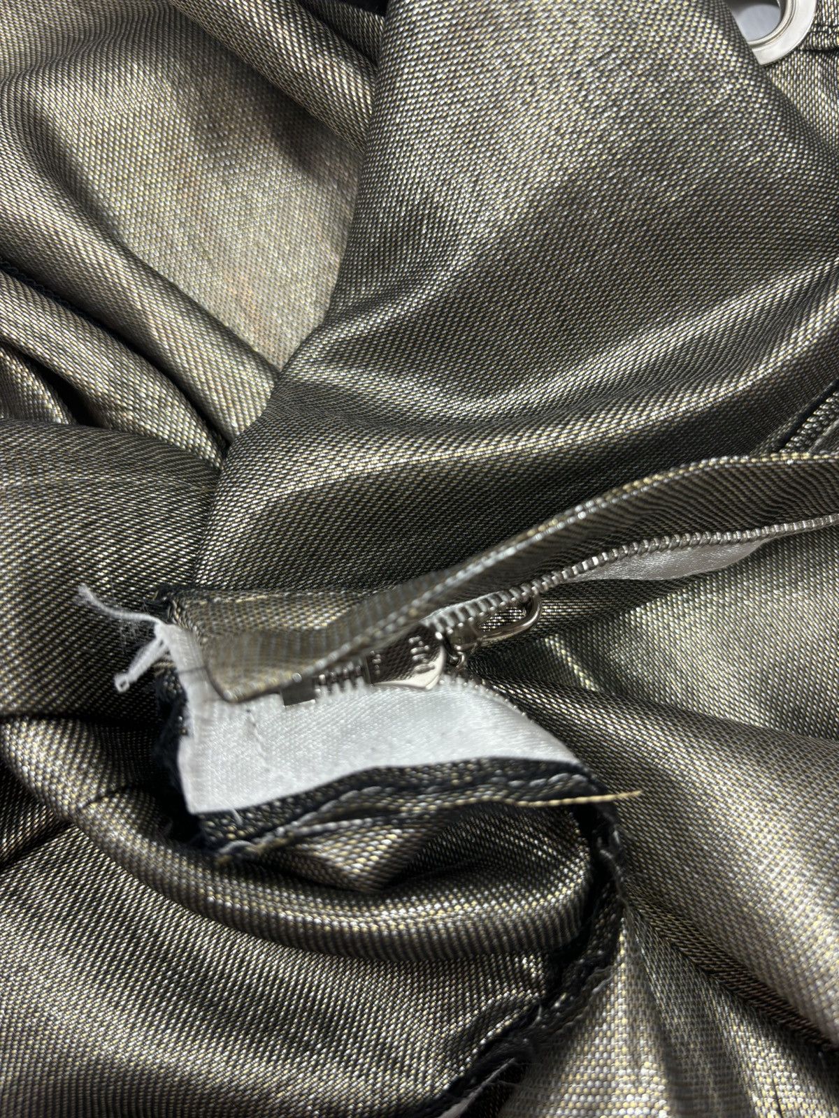 Anthony Vaccarello ARCHIVE Anthony Vaccarello Metallic Runway Pants Size 28" / US 6 / IT 42 - 7 Thumbnail