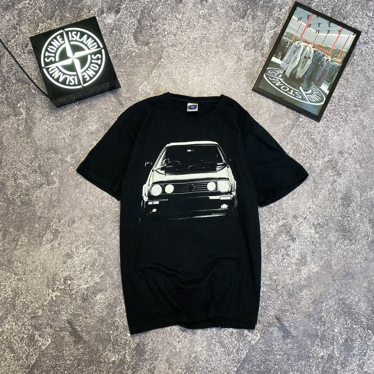 Vintage Vintage Volkswagen Big Graphic Logo Black racing tee Size US L / EU 52-54 / 3 - 2 Thumbnail