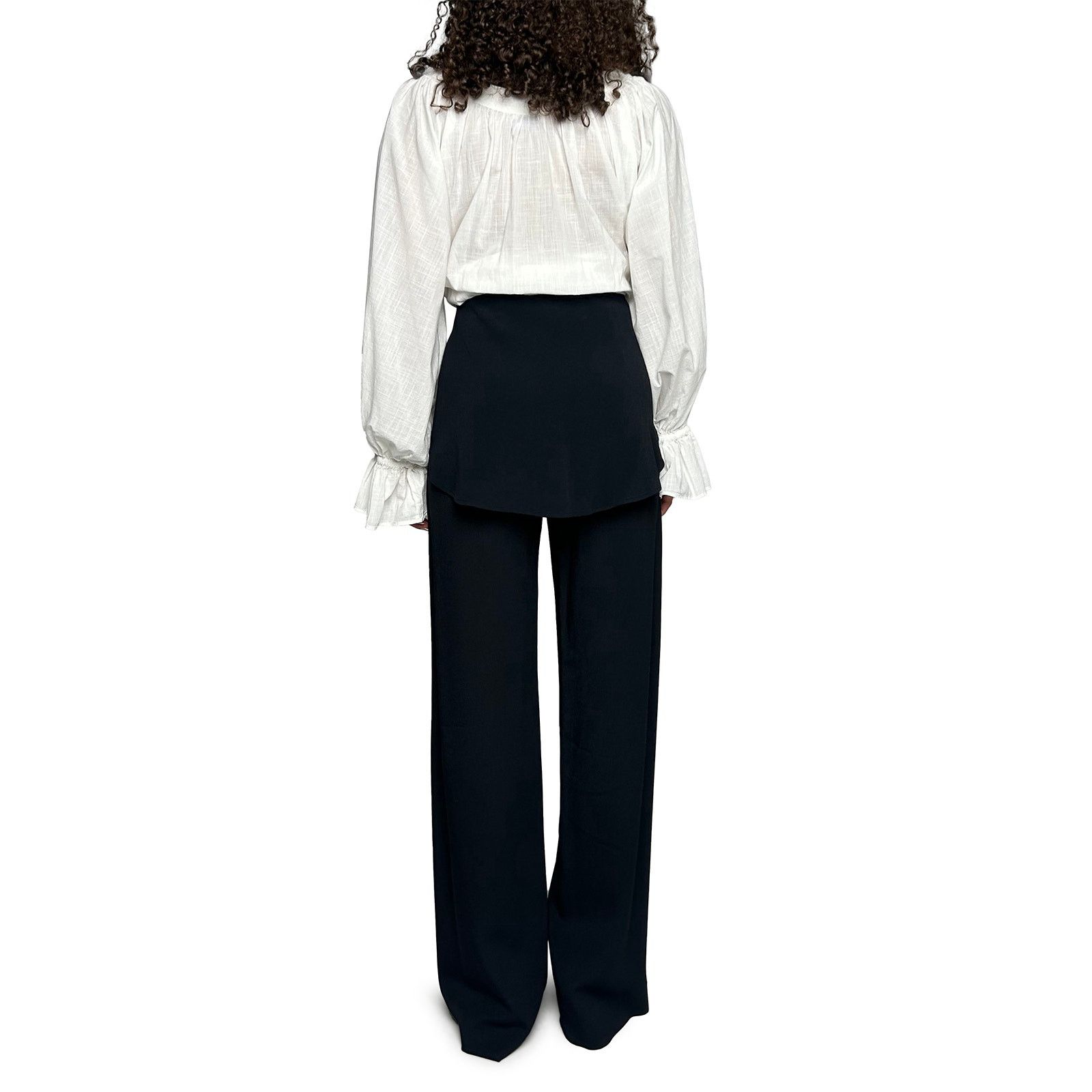 Scanlan Theodore Black Pants with Elastic Waist and Skirt Detail Size 30" / US 8 / IT 44 - 4 Thumbnail