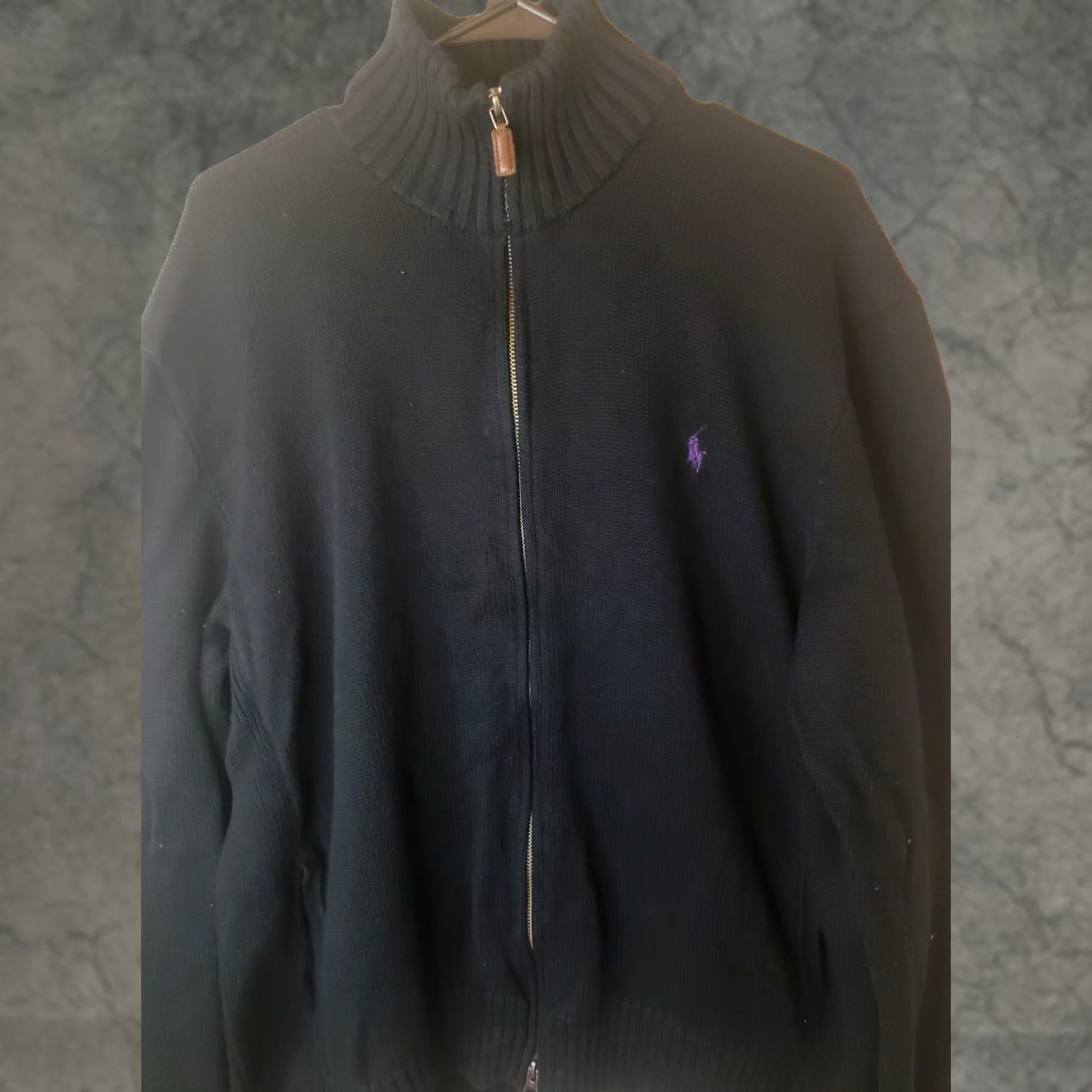 Polo Ralph Lauren Polo Ralph Lauren 1/4 Zip Sweater Mens XL Black Mock Neck Long Sleeve Knit Adult Size US XL / EU 56 / 4 - 1 Thumbnail