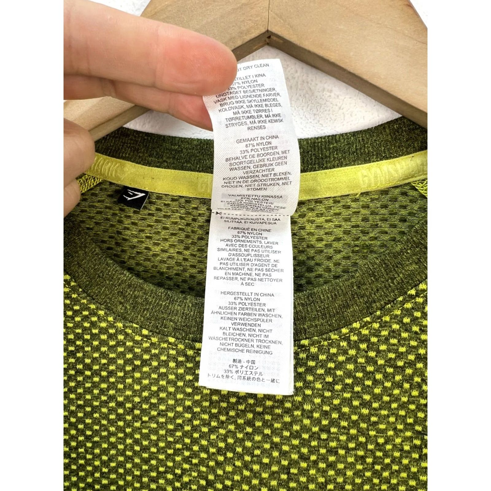 Gymshark GYMSHARK Shirt Men’s Size M David Laid Phantom Elite GYMSHARK DEVANT SEAMLESS Green Crew Neck Short Sleeve Activewear Shirts Mens Size US M / EU 48-50 / 2 - 7 Thumbnail