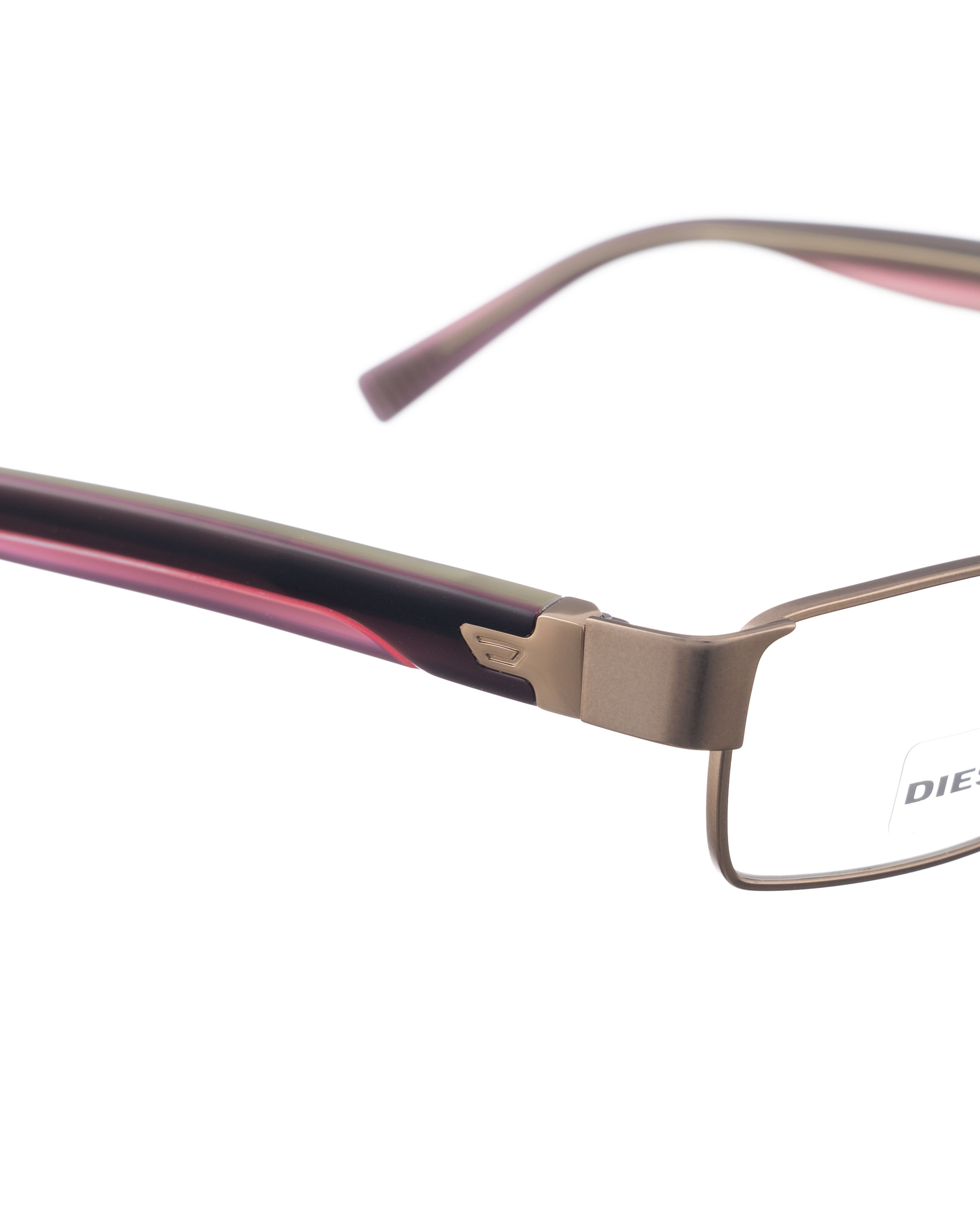 Diesel Diesel 90s Brown Glasses with Pink & Beige Details Size ONE SIZE - 2 Thumbnail
