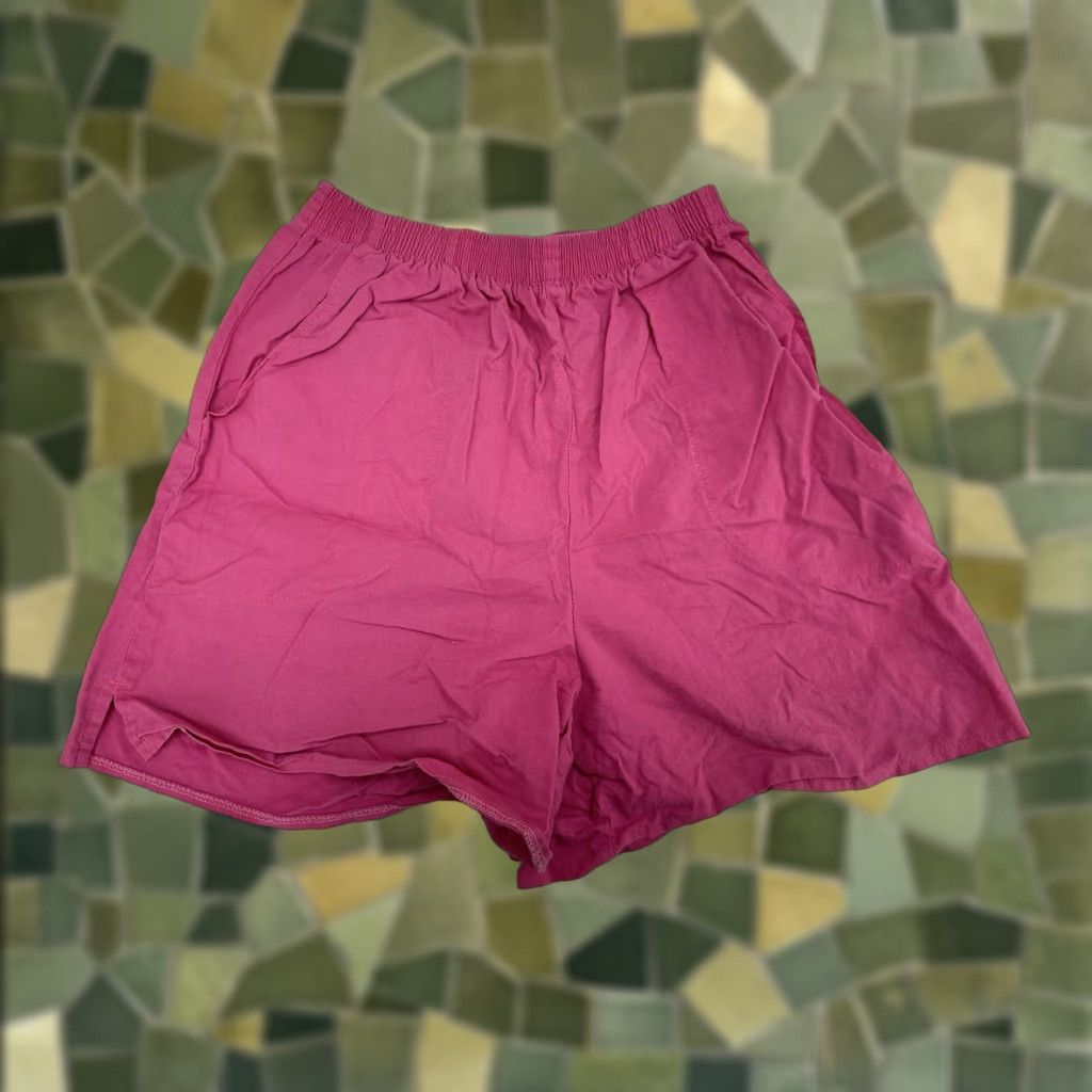Pinko VINTAGE Como Sports Womens Shorts Small Pink Elastic Waist Pockets 80s 90s Classic Womens Size 28" / US 6 / IT 42 - 1 Thumbnail