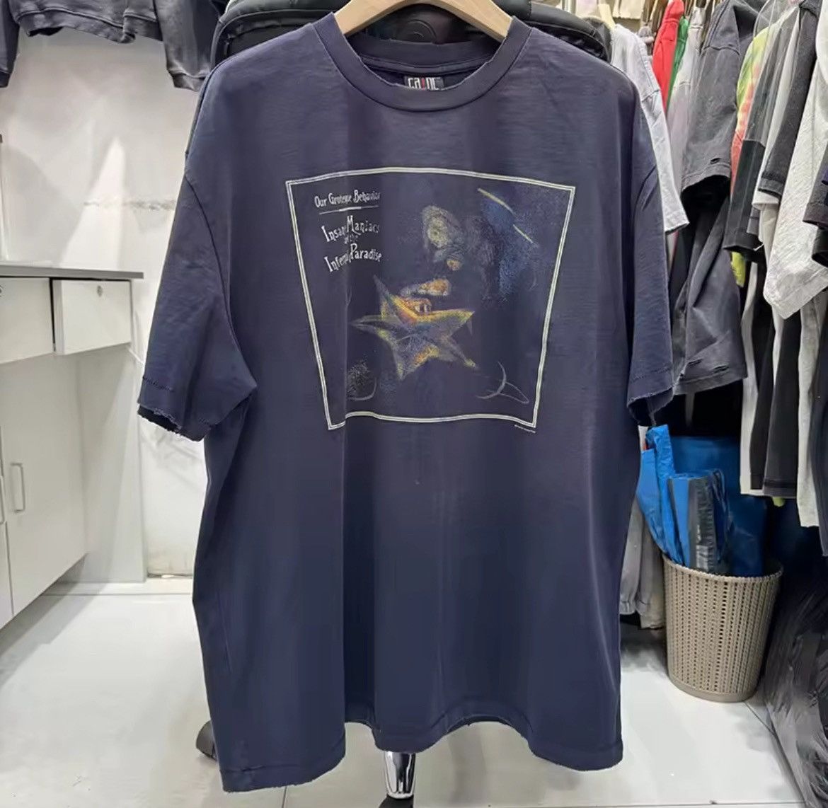 Vintage Washed Blue Smashing Pumpkin Graphics Printed T Shirt Size US S / EU 44-46 / 1 - 3 Thumbnail