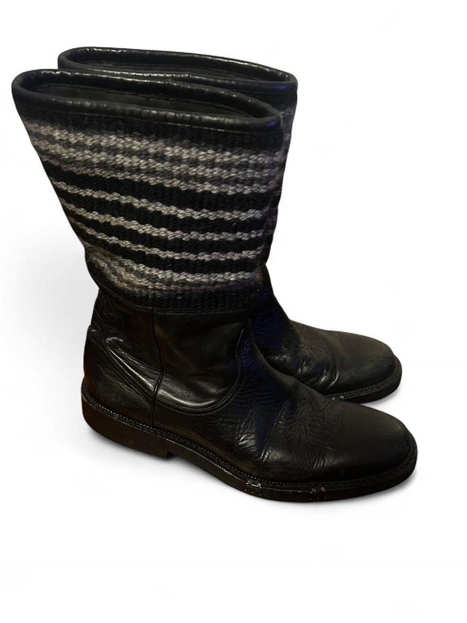 Number (N)ine number (n)ine aw07 "love god murder" leather pull up boots Size US 10.5 / EU 43-44 - 3 Thumbnail