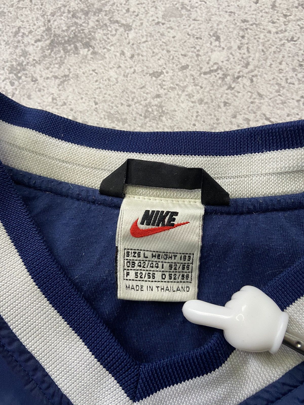 Nike Vintage y2k Nike Nylon Sweatshirt 90s Big Logo Size US L / EU 52-54 / 3 - 4 Thumbnail